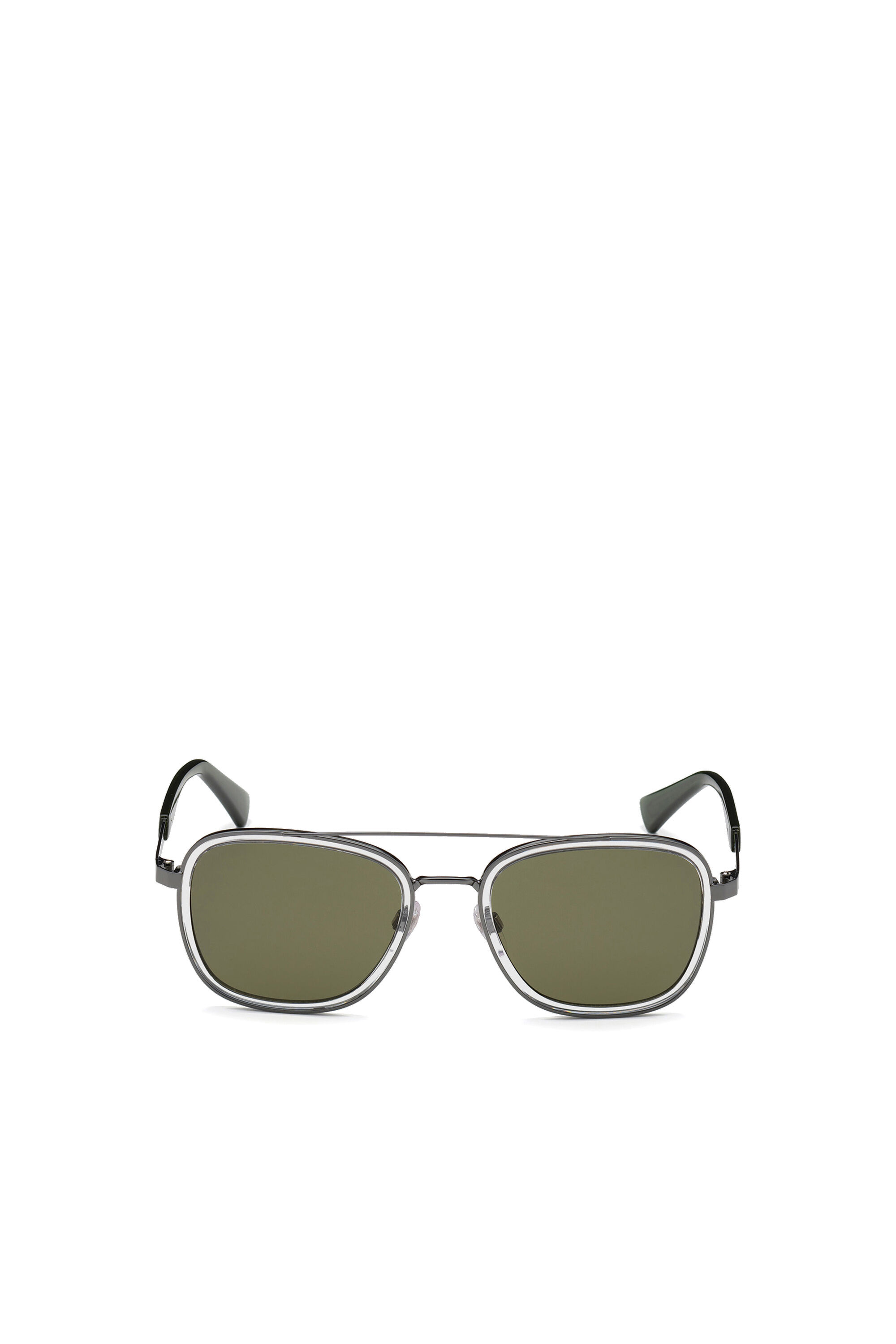 Diesel - DL0320, Occhiali navigator in metallo Uomo in Verde - 1