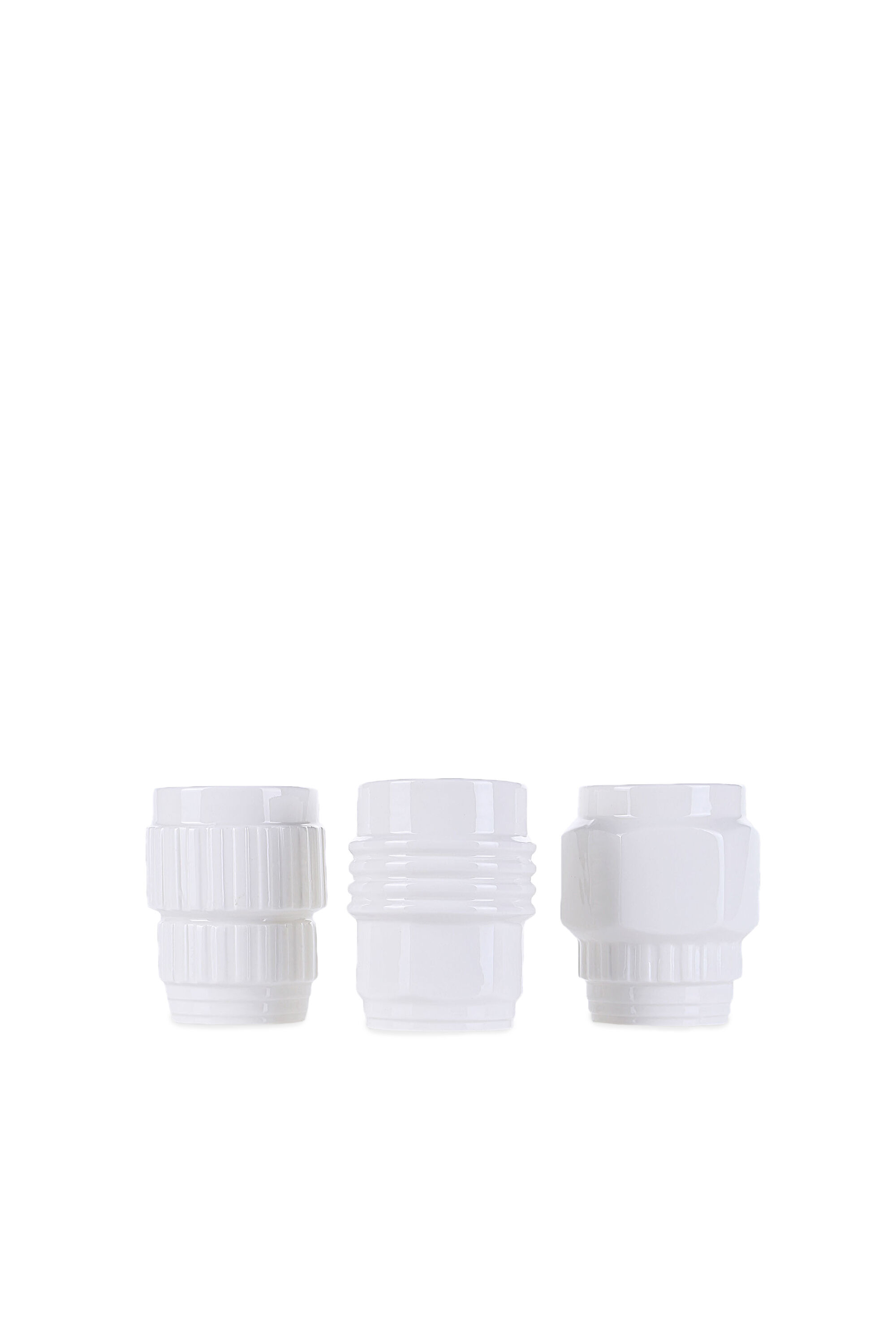 Diesel - 10910 MACHINE COLLEC, Set di tre mug in porcellana assortite Unisex in Bianco - 1