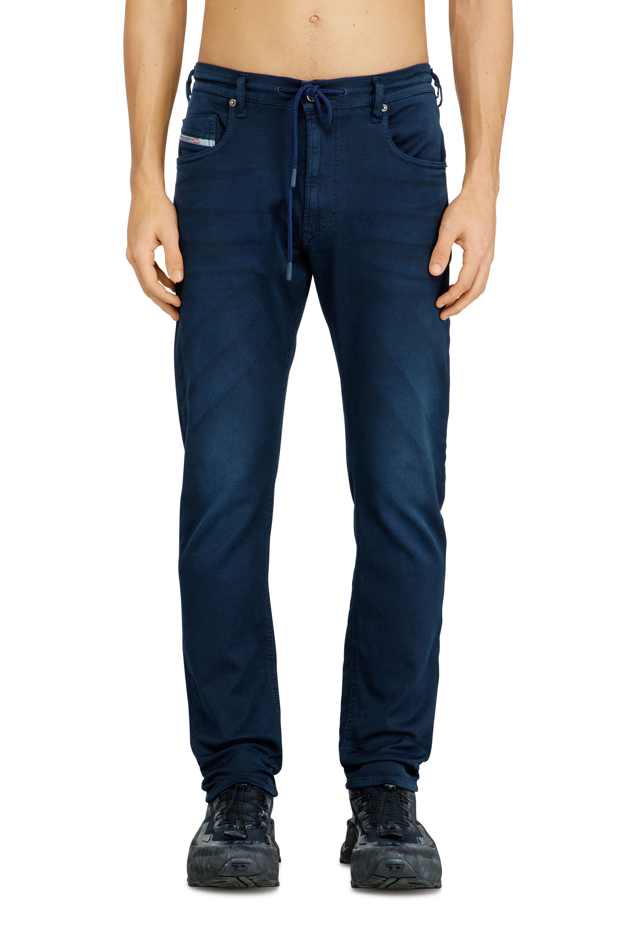 Diesel - Regular 2032 D-Krooley Joggjeans&reg; 0670M Uomo, Blu - Image 3