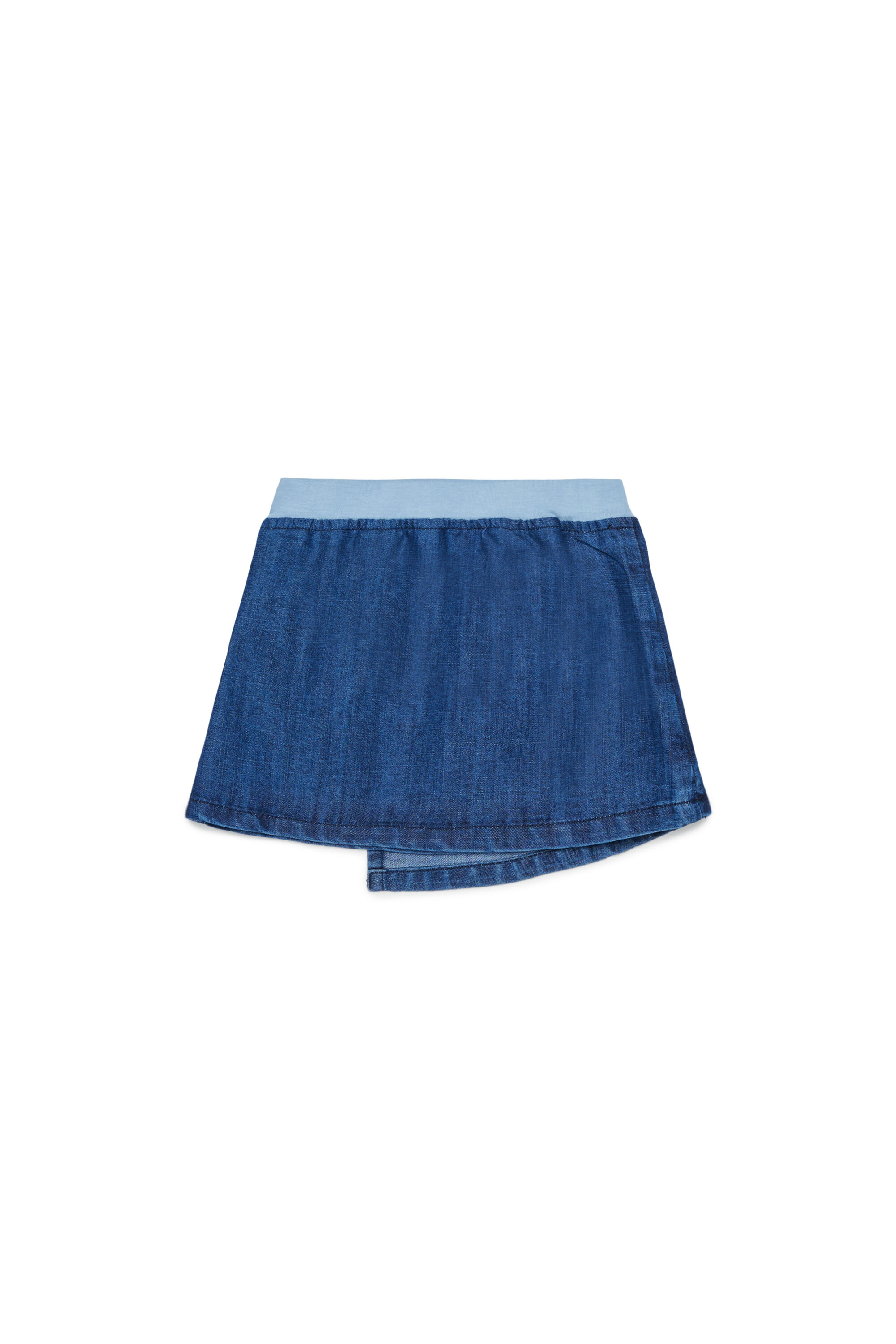 Diesel - GLINIMB, Gonna effetto wrap in denim Donna in Blu - 2