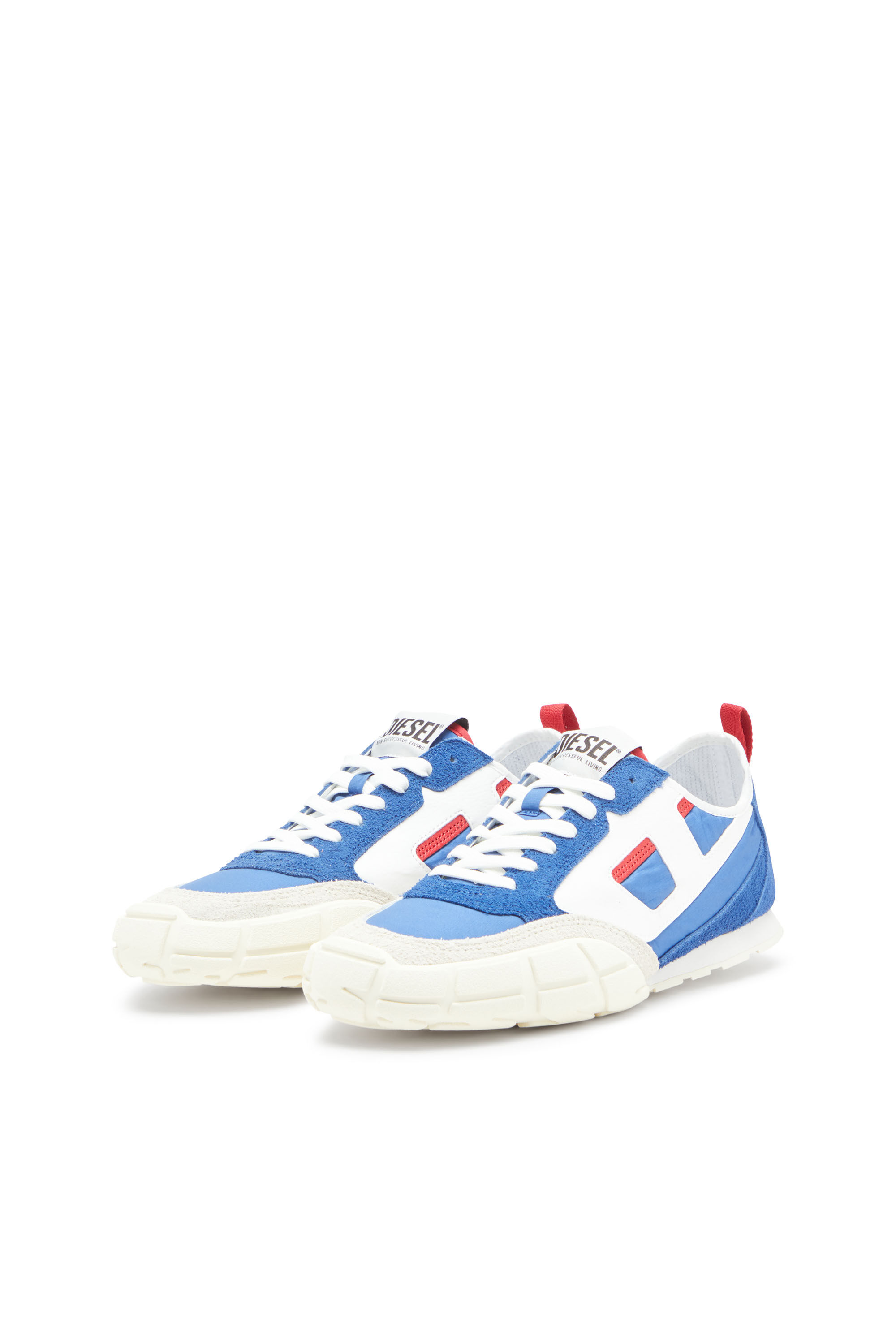 Diesel - S-PAGODHA LOW, Sneaker in pelle, suede e ripstop Uomo in ToBeDefined - 8