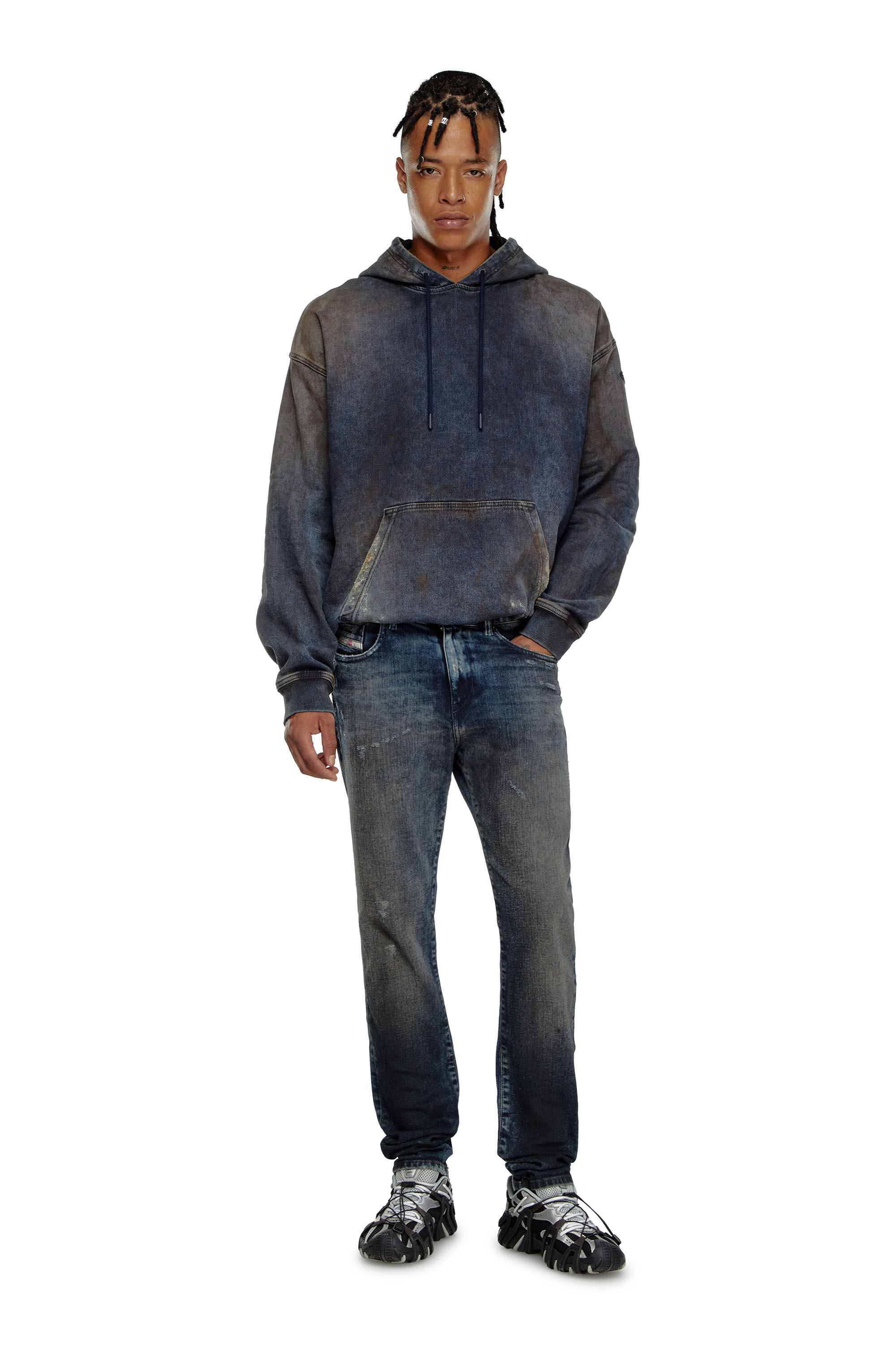 Jeans Uomo Slim Blu Scuro 2019 D Strukt Diesel