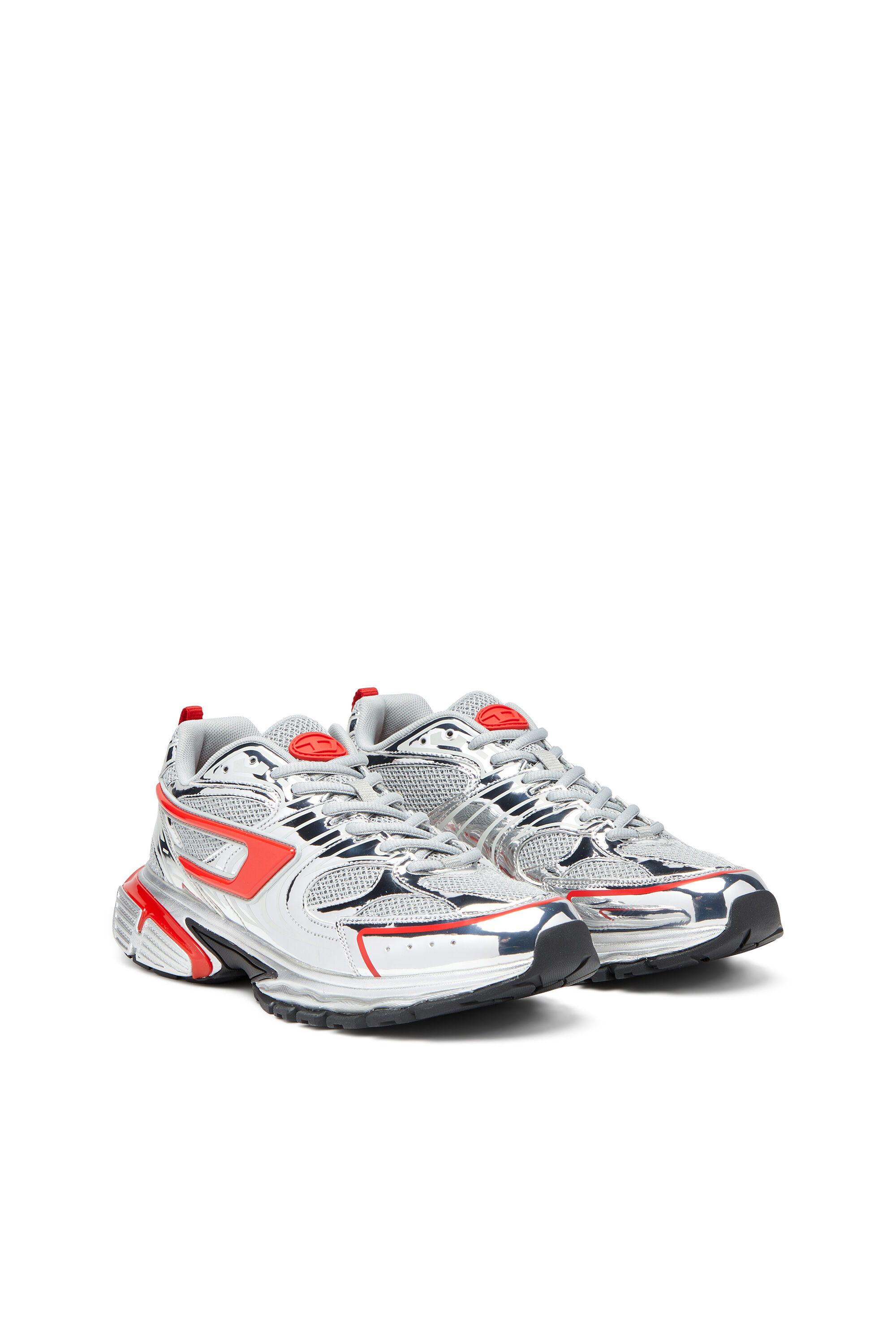 Diesel - S-SERENDIPITY PRO-X1, S-Serendipity-Sneaker in mesh con applicazioni metallizzate Uomo in Multicolor - 2