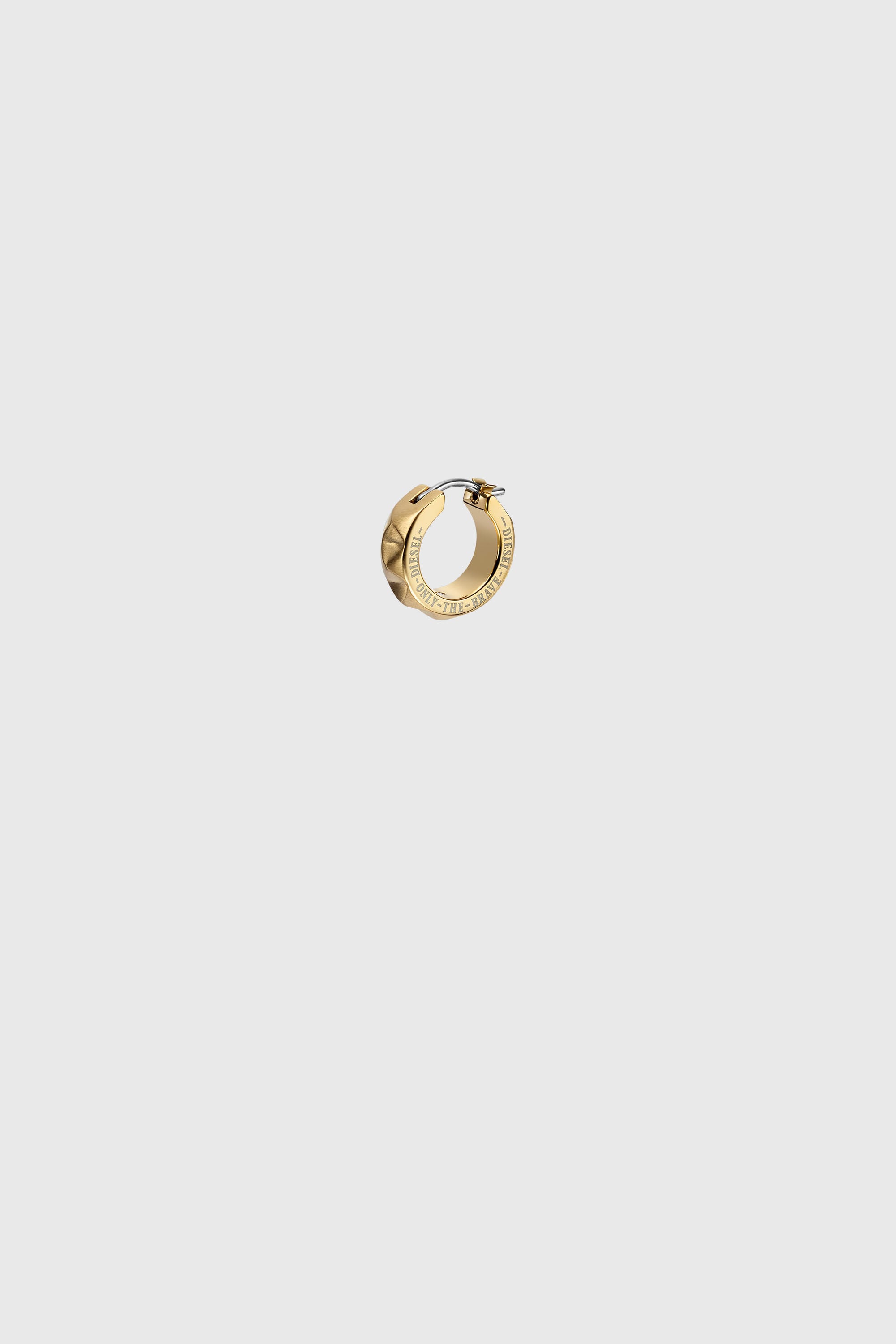 Diesel - DX1417, Orecchino a cerchio in acciaio dorato Unisex in Oro - 1