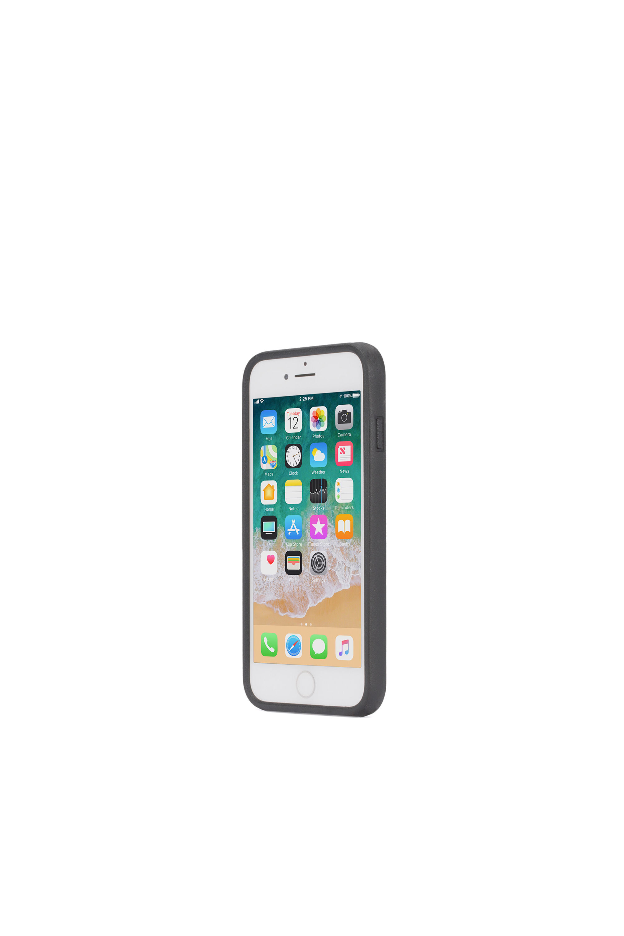 Diesel - ZIP BLACK LEATHER IPHONE 8/7/6s/6 CASE, Cover in pelle nera con zip, iPhone 8/7/6s/6 Unisex in Nero - 3