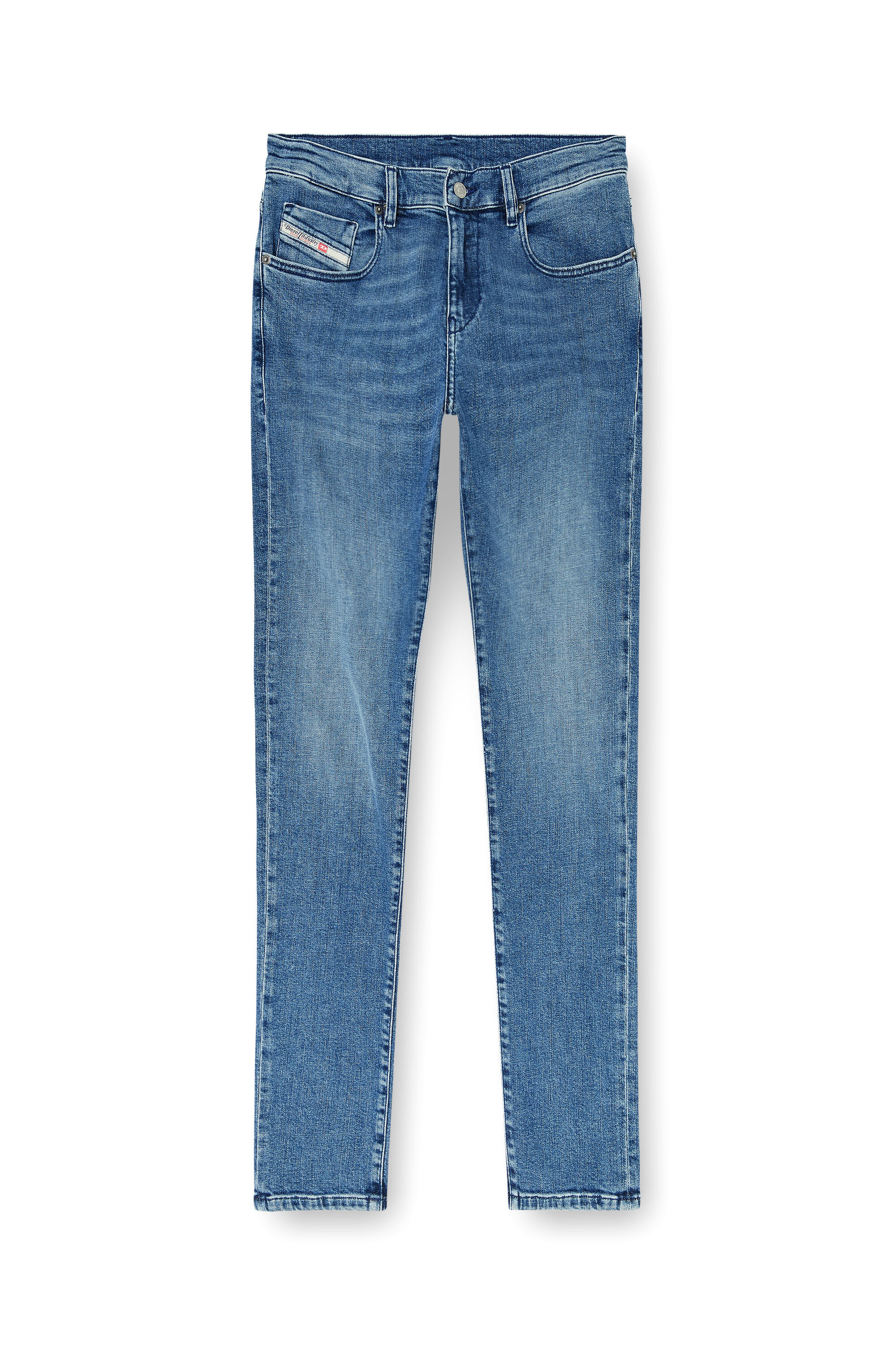 Diesel - Slim Jeans 2019 D-Strukt 0HDBK Uomo, Blu medio - Image 6