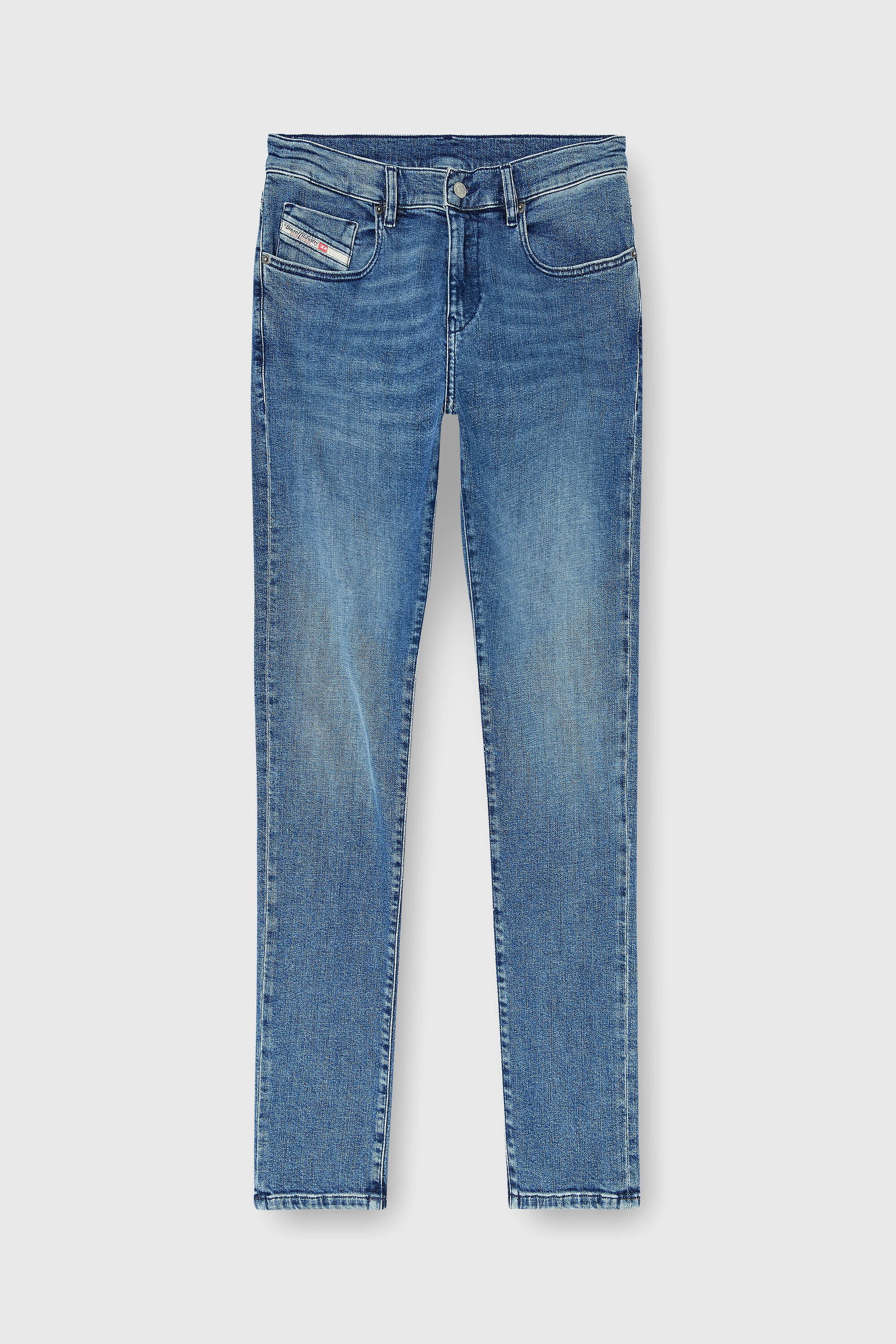 Diesel - Slim Jeans 2019 D-Strukt 0HDBK Uomo, Blu medio - Image 6