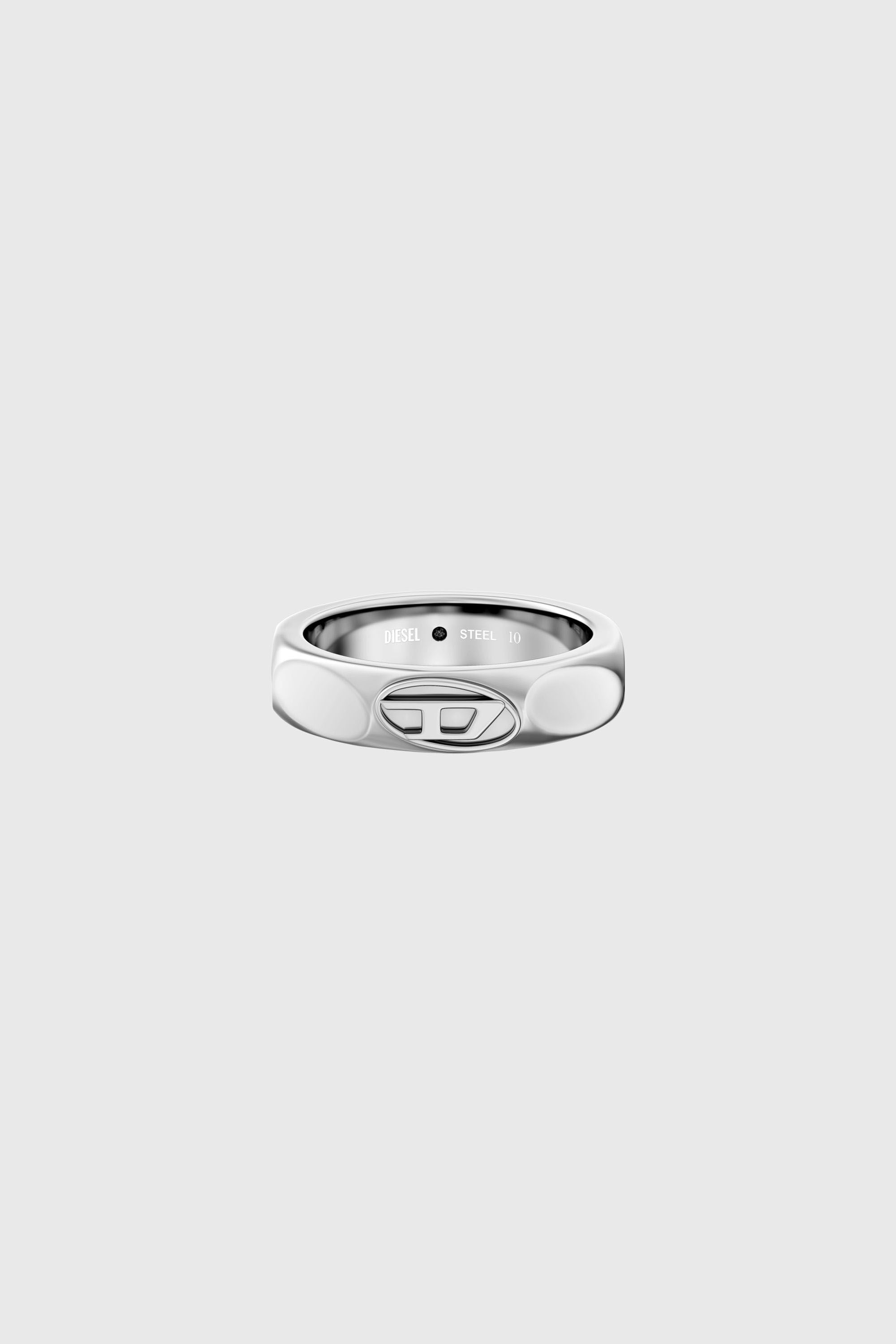 Diesel - DX1693040 JEWELLERY, Unisex's Stainless steel band ring in Silver - 3
