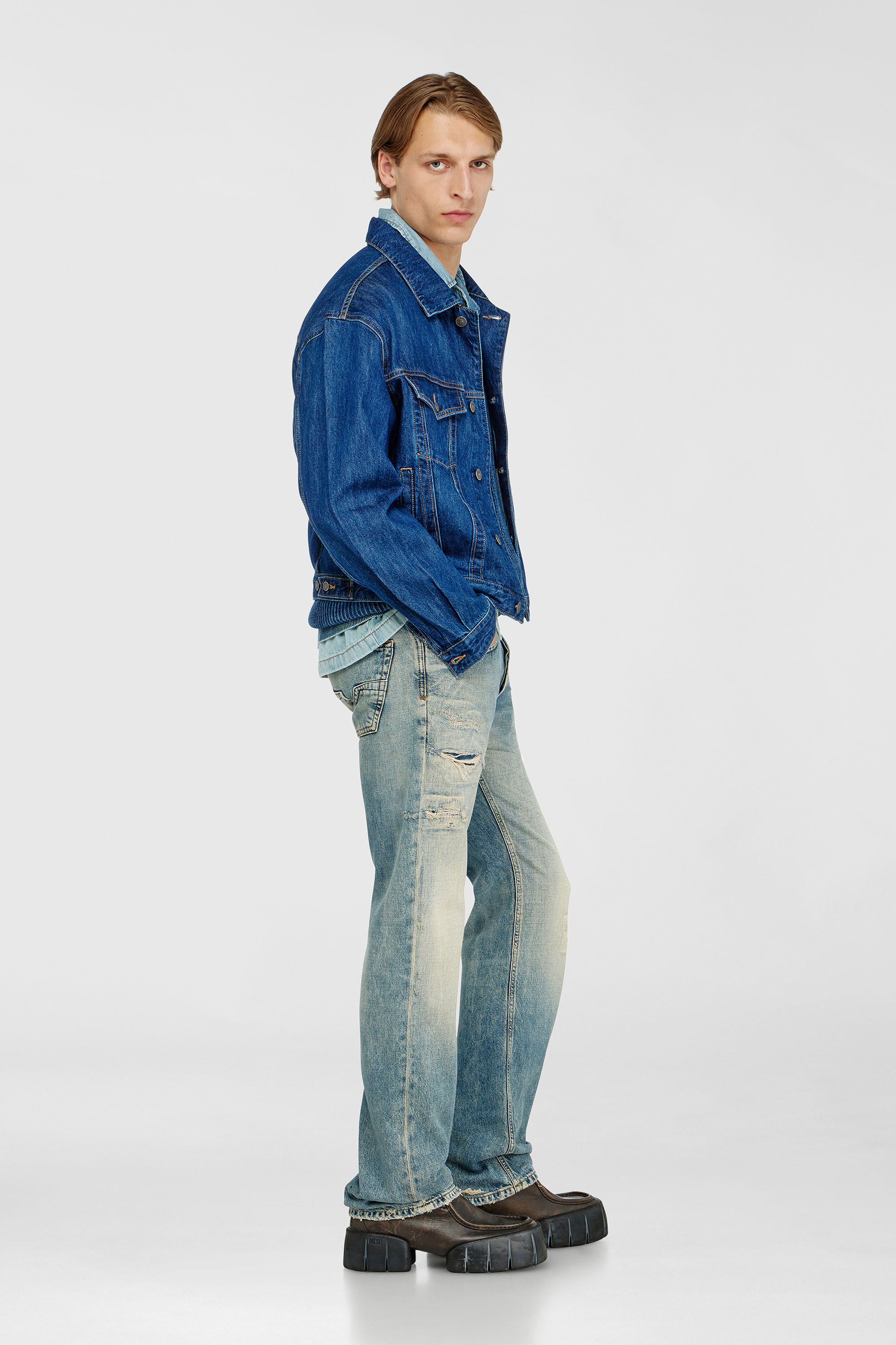 Diesel - Regular Jeans 1985 Larkee 09P62 Uomo, Blu medio - Image 2