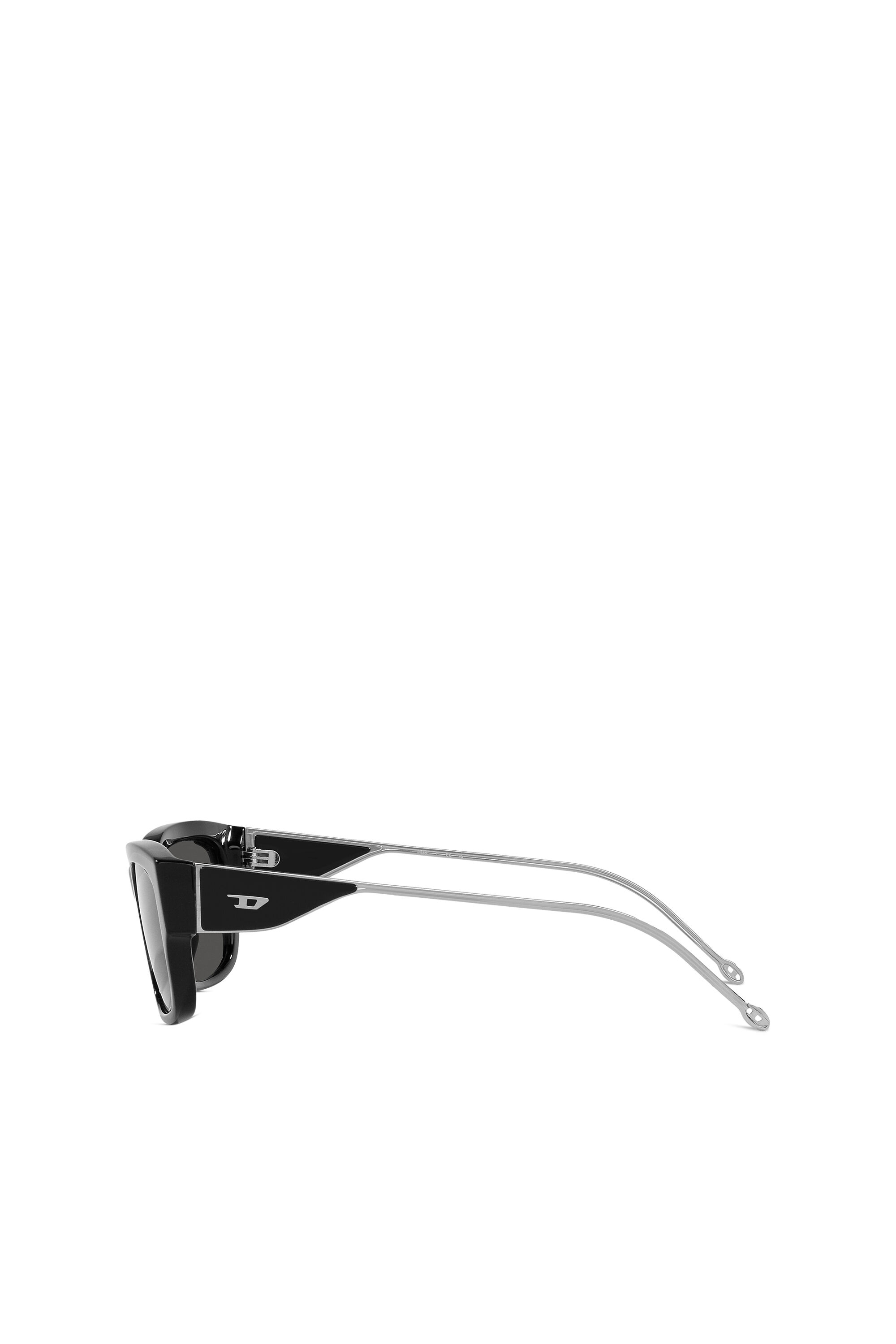 Diesel - 0DL2002 SIZE 56, Occhiali da sole rettangolari Unisex in Nero - 5