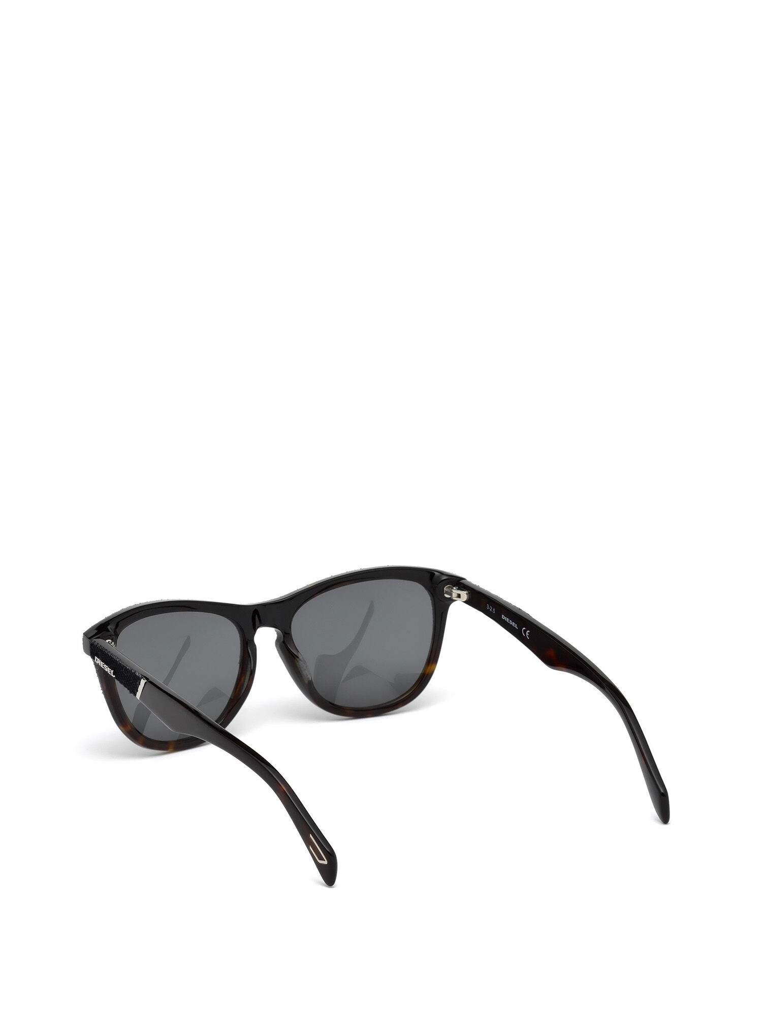 Diesel - DM0192, Occhiali con montatura anteriore e dettagli in denim Unisex in Blu - 2