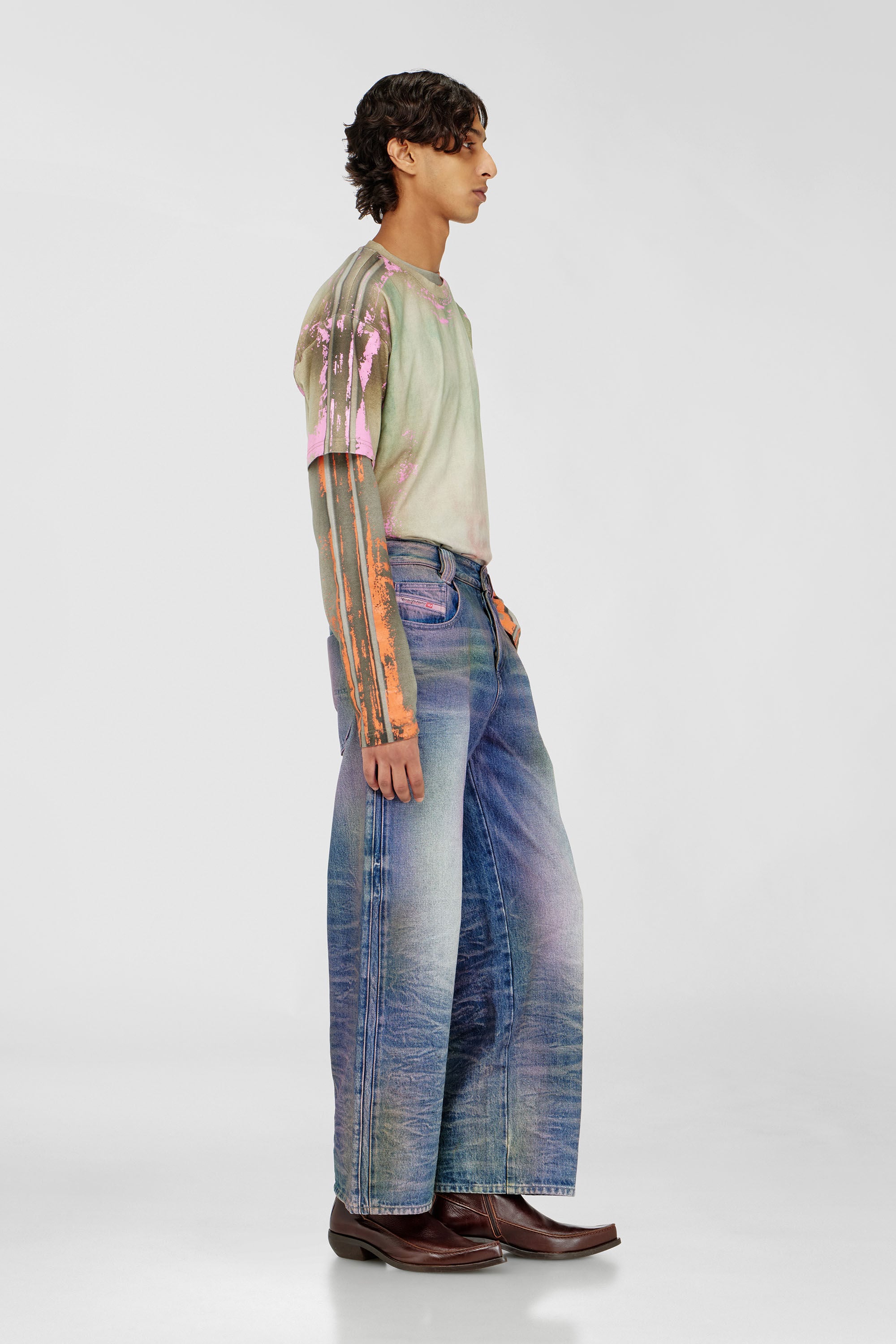 Diesel - Relaxed Jeans 1982 D-Hakou 007FW Unisex, Blu medio - Image 2