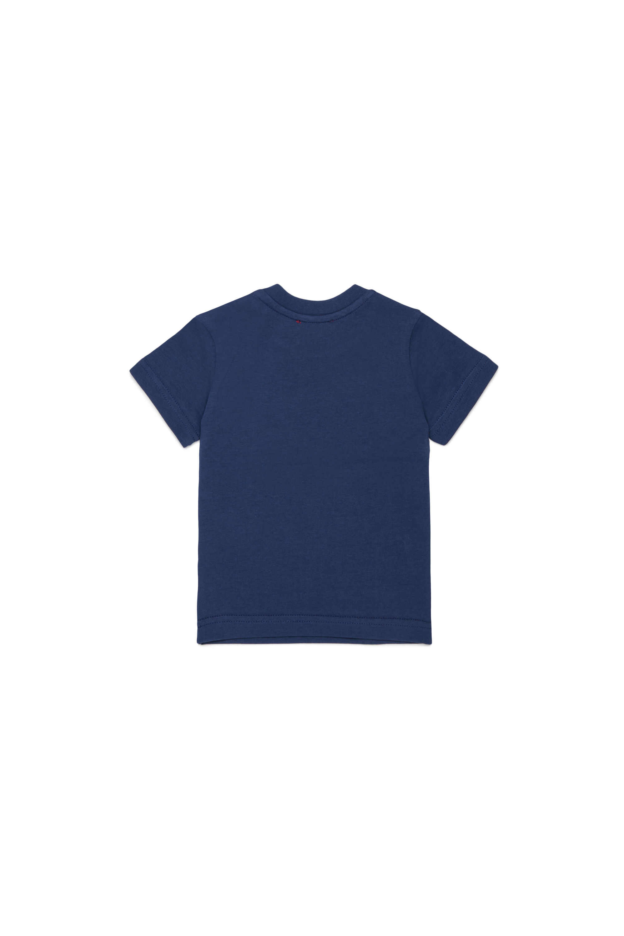 Diesel - TSINB, T-shirt in cotone con stampa slogan Uomo in Blu - 2