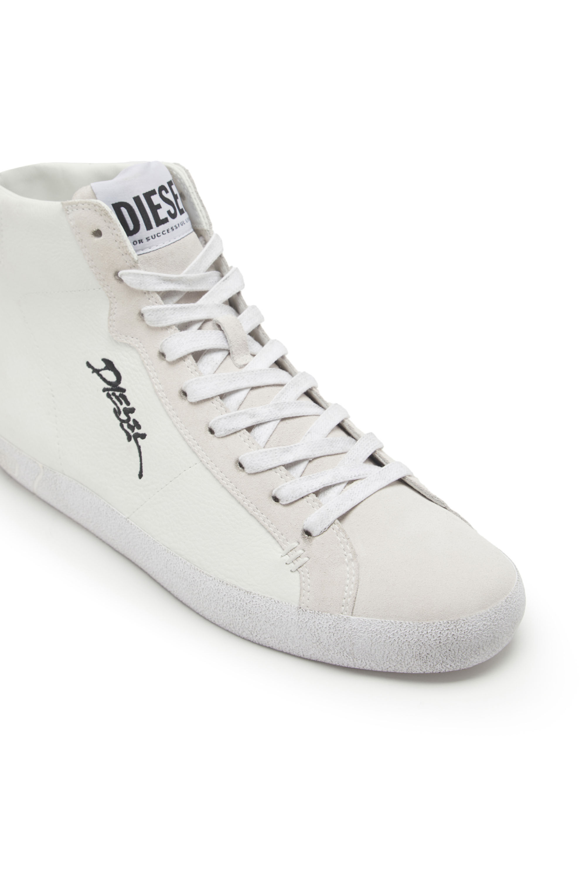Diesel - S-LEROJI MID, Man's S-Leroji Mid - High-top sneakers with embroidered logo in White - 6