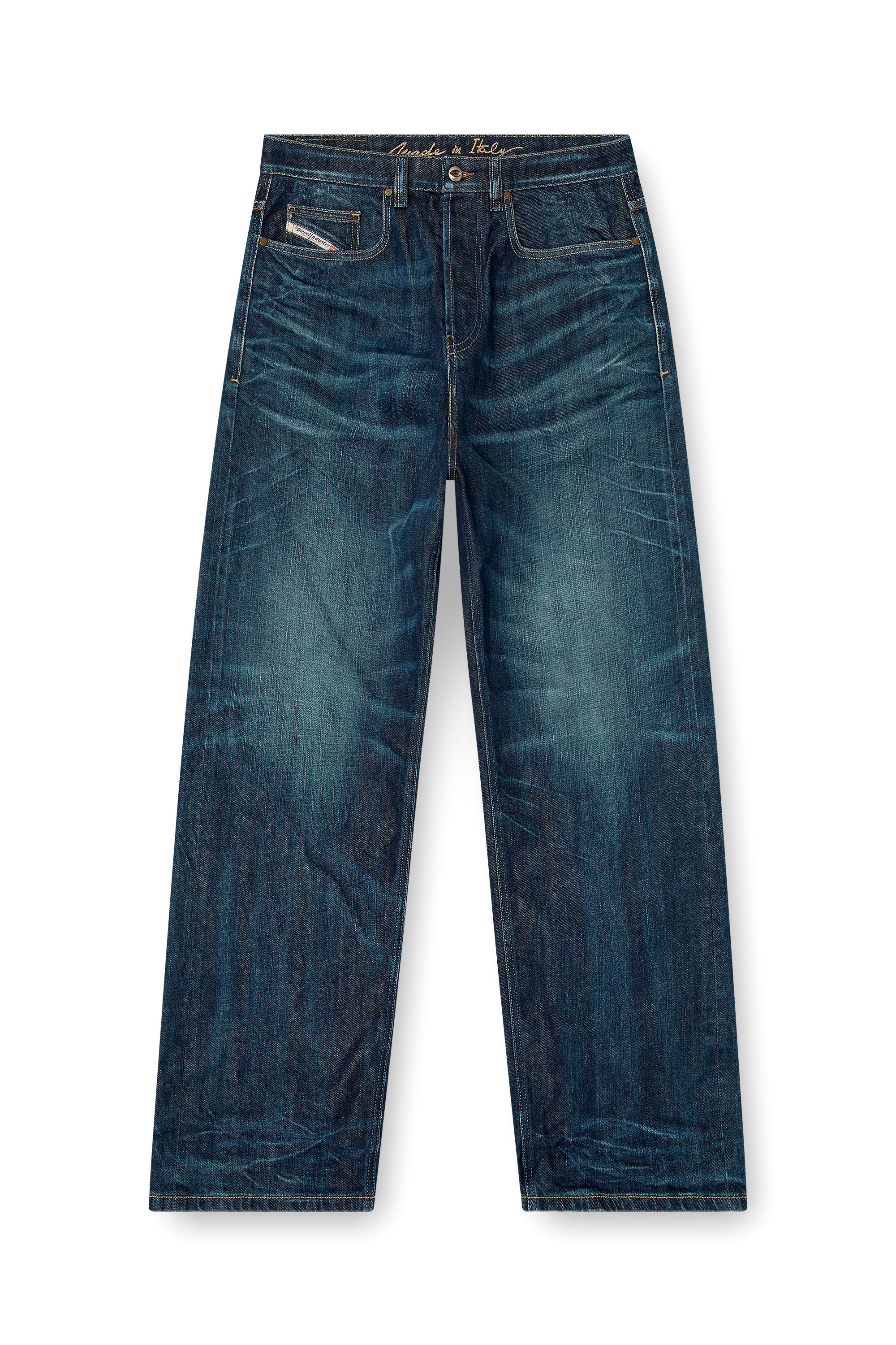 Diesel - Relaxed Jeans 2001 D-Macro 09Q04 Uomo, Blu Scuro - Image 6
