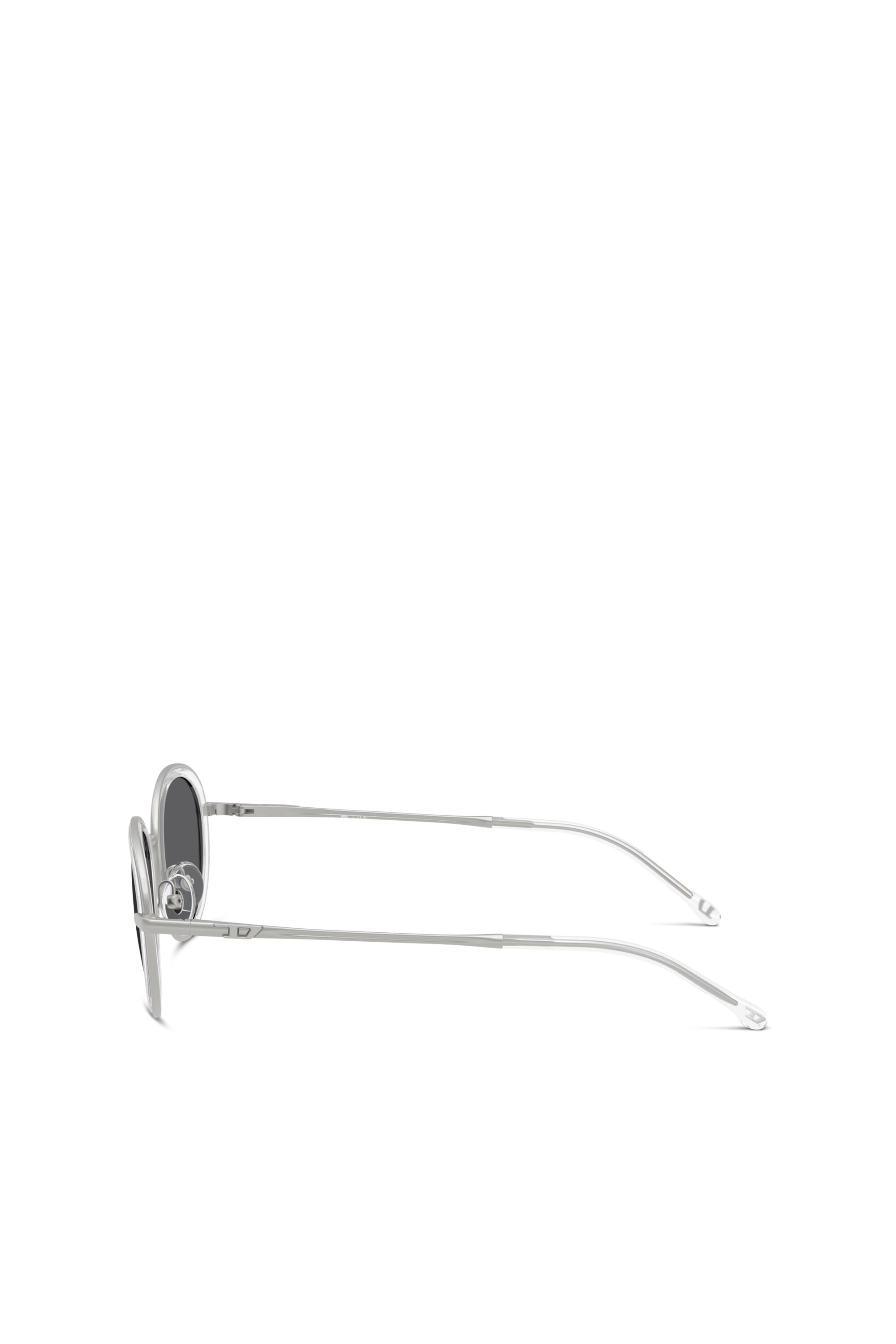 Diesel - 0DL1018, Unisex's Oval sunglasses in White - 2