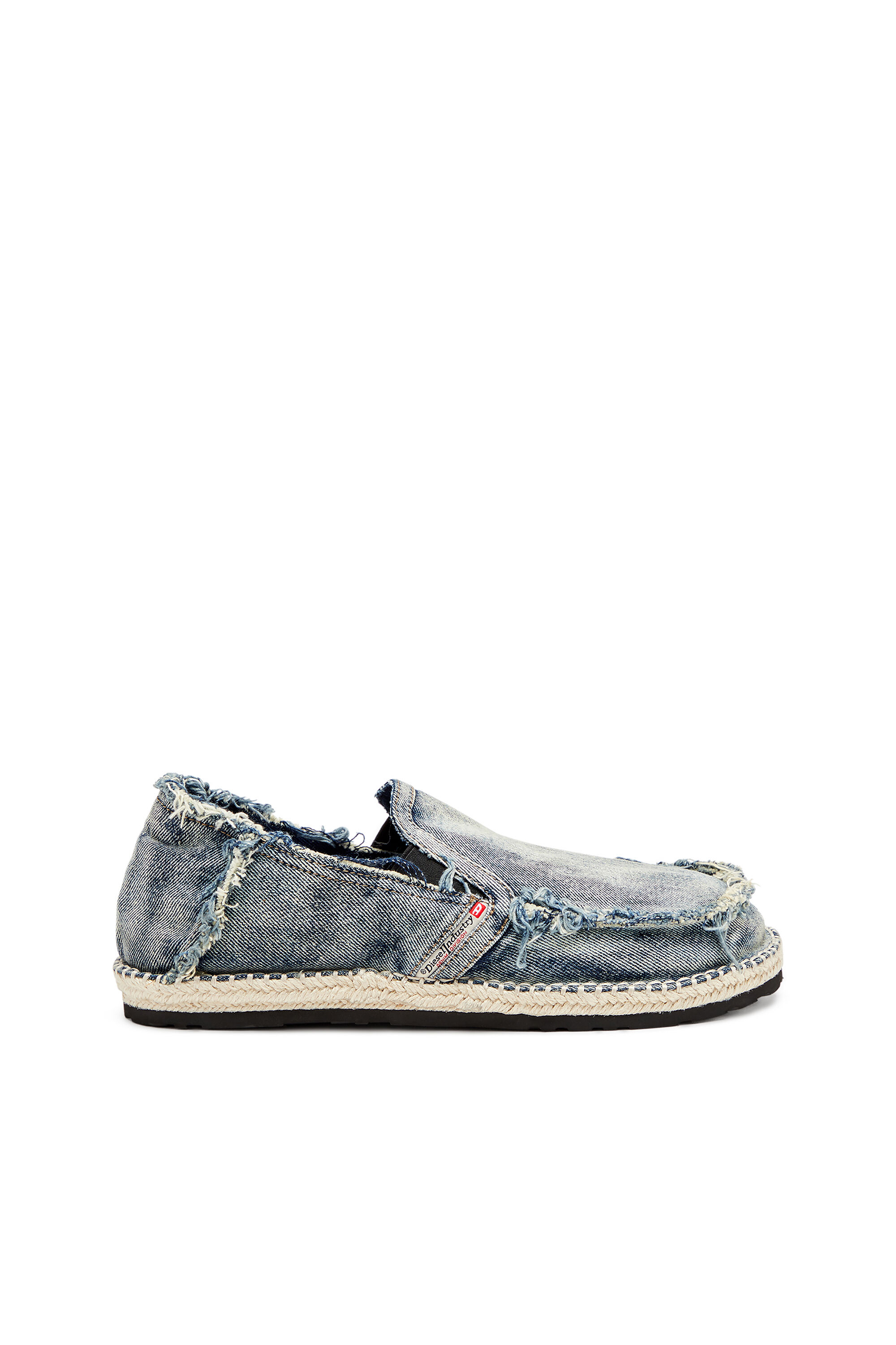 Diesel - D-LUKAS ESP, D-Lukas-Mocassini espadrilles in denim distressed Uomo in Blu - 1