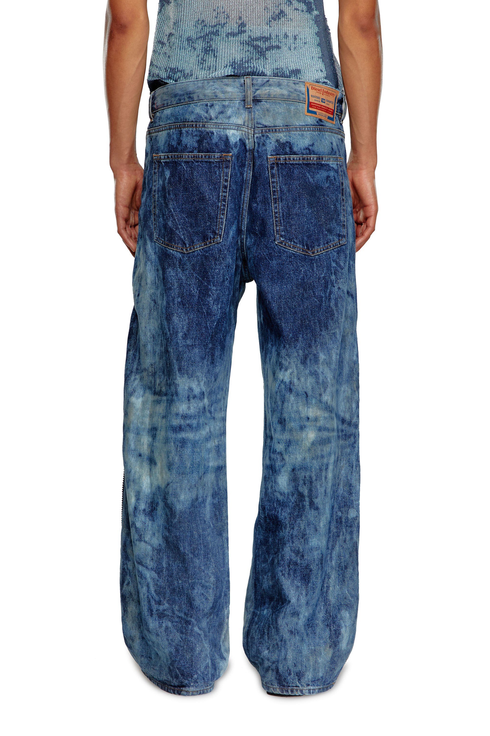 Diesel - Straight Jeans D-Rise 0PGAX, Blu medio - Image 4
