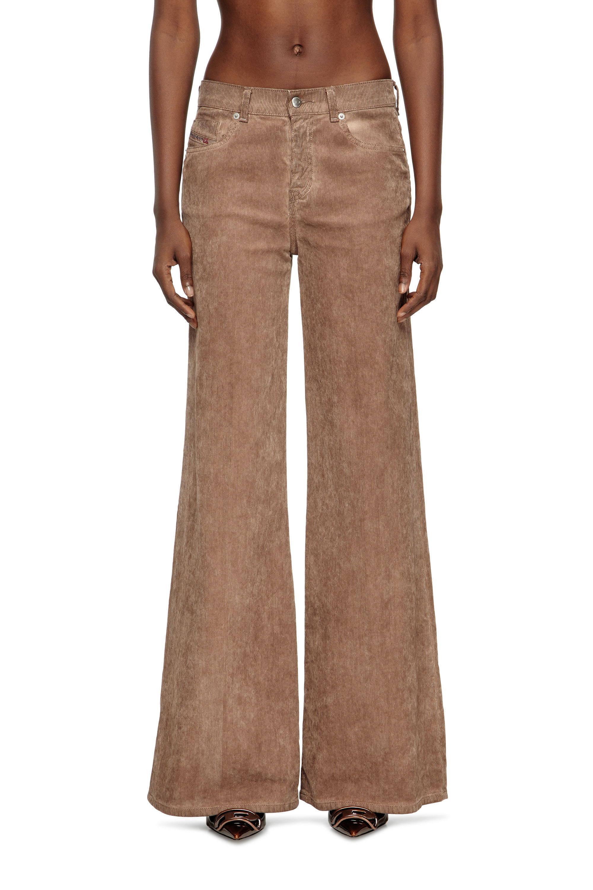 Diesel - Flare Jeans 1978 D-Akemi 068SD Donna, Rosa - Image 3
