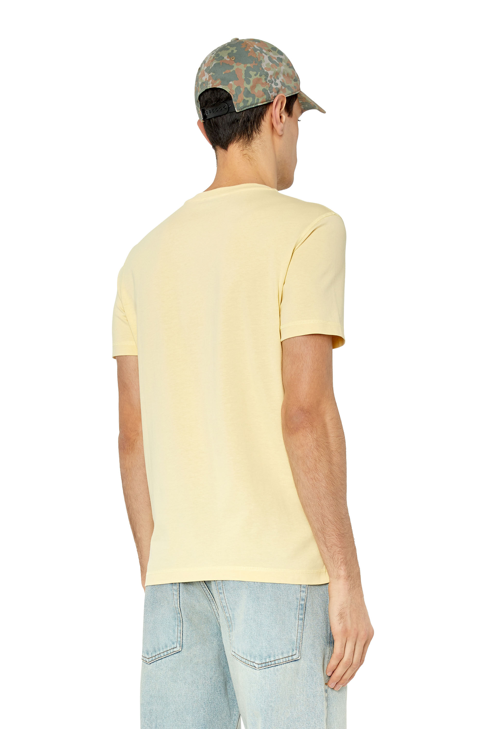 Diesel - T-DIEGOR-G10, Man's T-shirt with utility logo print in Beige - 4