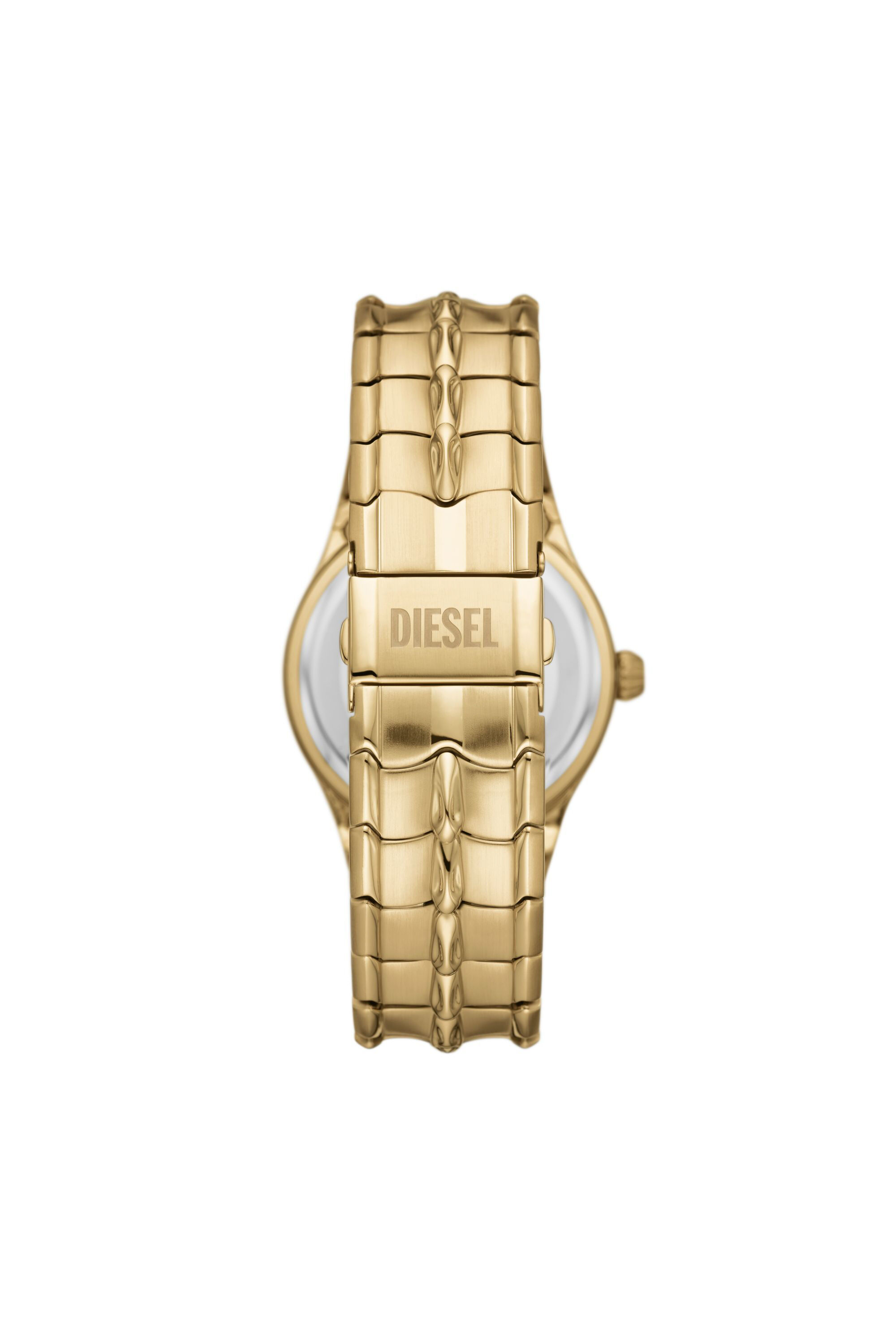 Orologio Vert in acciaio inossidabile color oro Uomo Oro Diesel