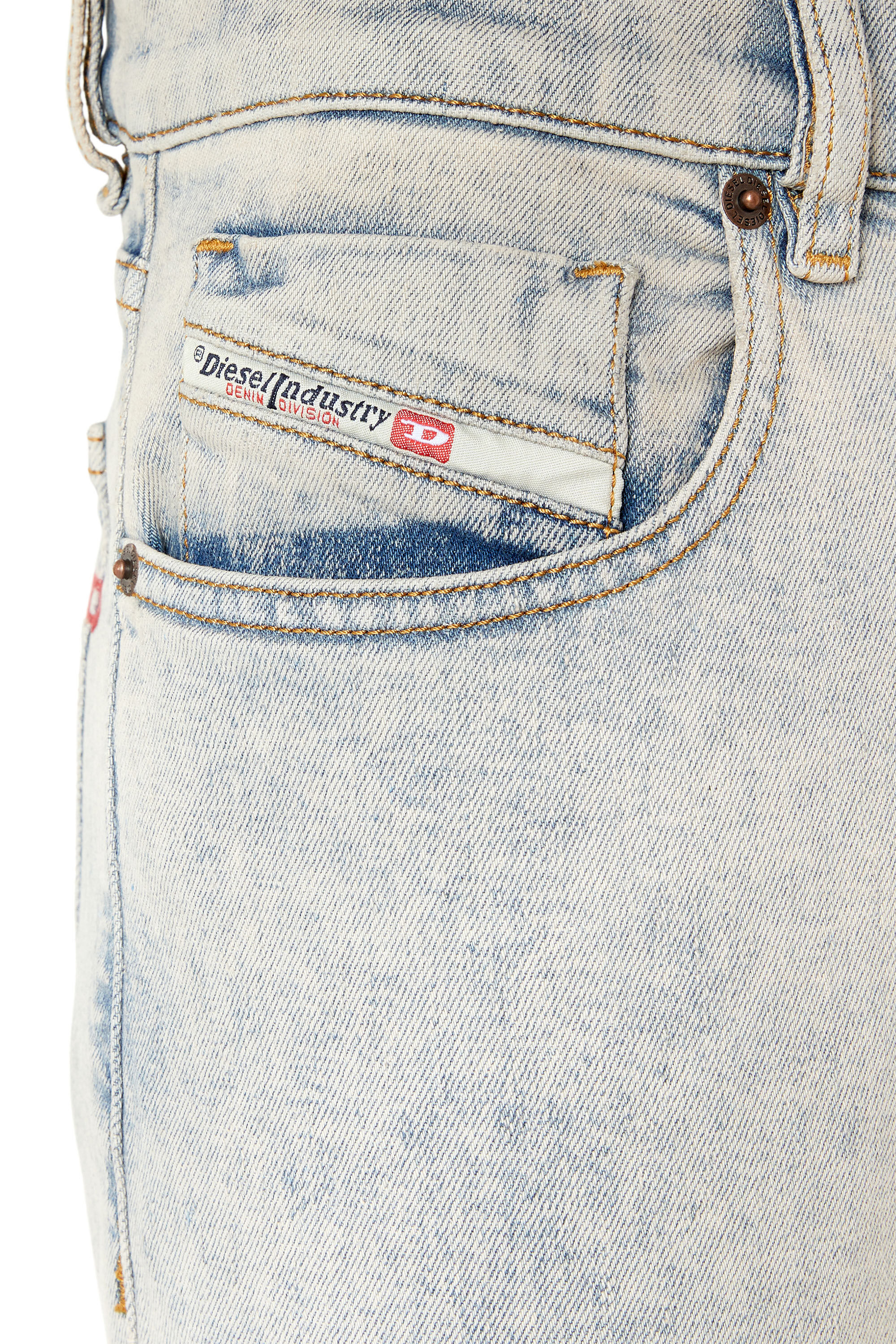 Diesel - 2019 D-Strukt 09F12 Slim Jeans, Blu medio - Image 5