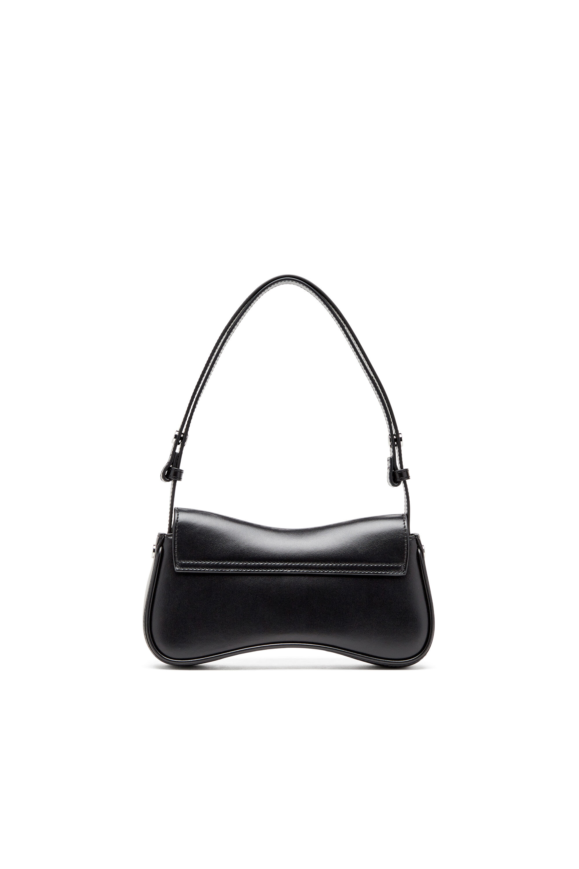 Diesel - PLAY CLUTCH, Play-Borsa a spalla in pelle semilucida Donna in Nero - 3