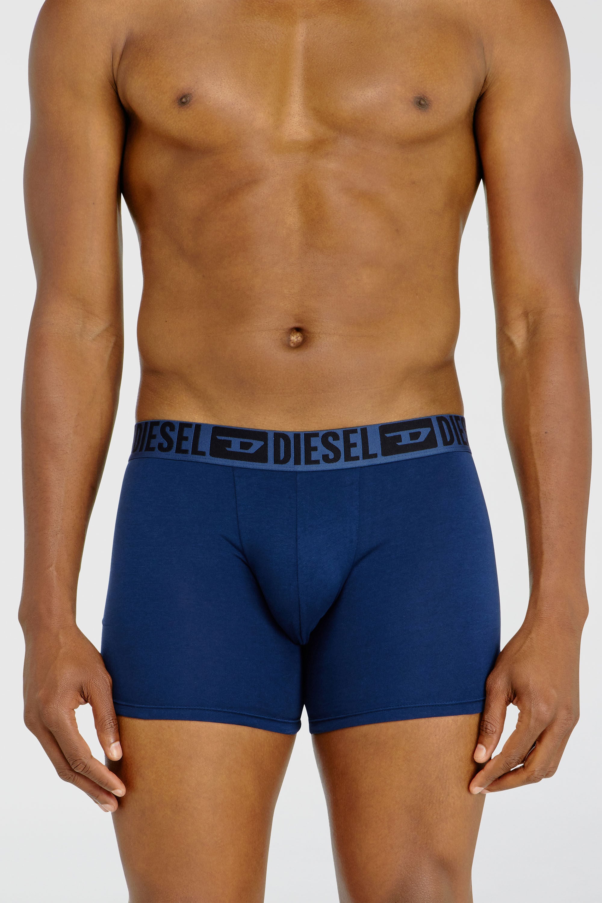 Diesel - SEBASTIAN-D-CORE-3PACK, Set da tre boxer lungo in cotone stretch Uomo in Multicolor - 3