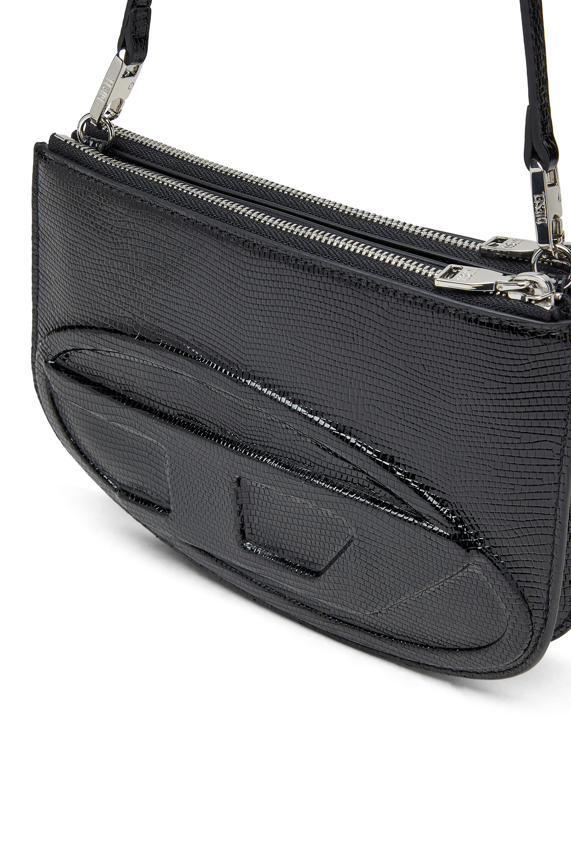 Diesel - 1DR TWIN, 1DR Twin-Borsa a doppio scomparto in pelle embossed Donna in Nero - 2