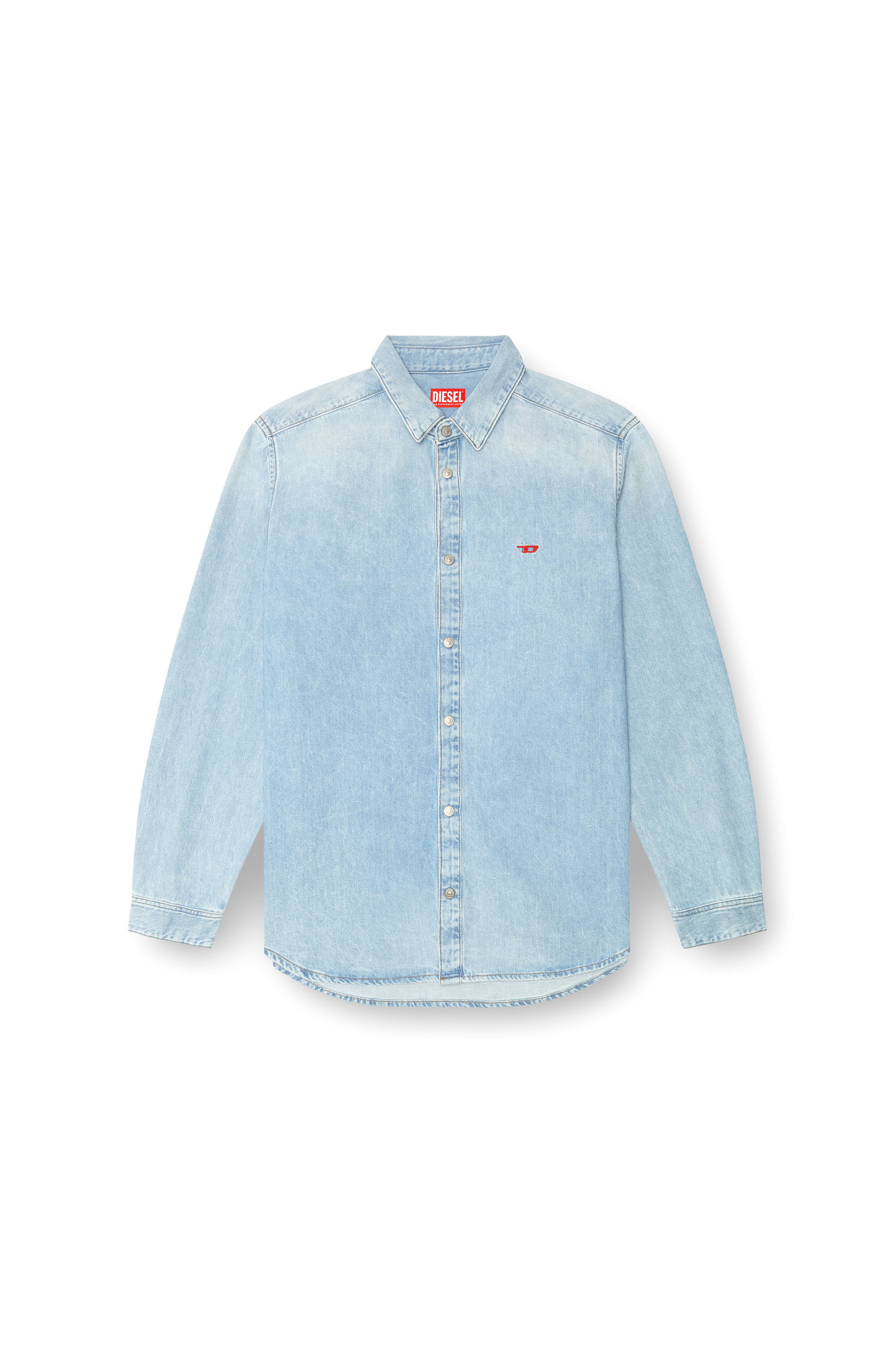 Camicia in denim Uomo | Blu | Diesel Blu Chiaro | Diesel