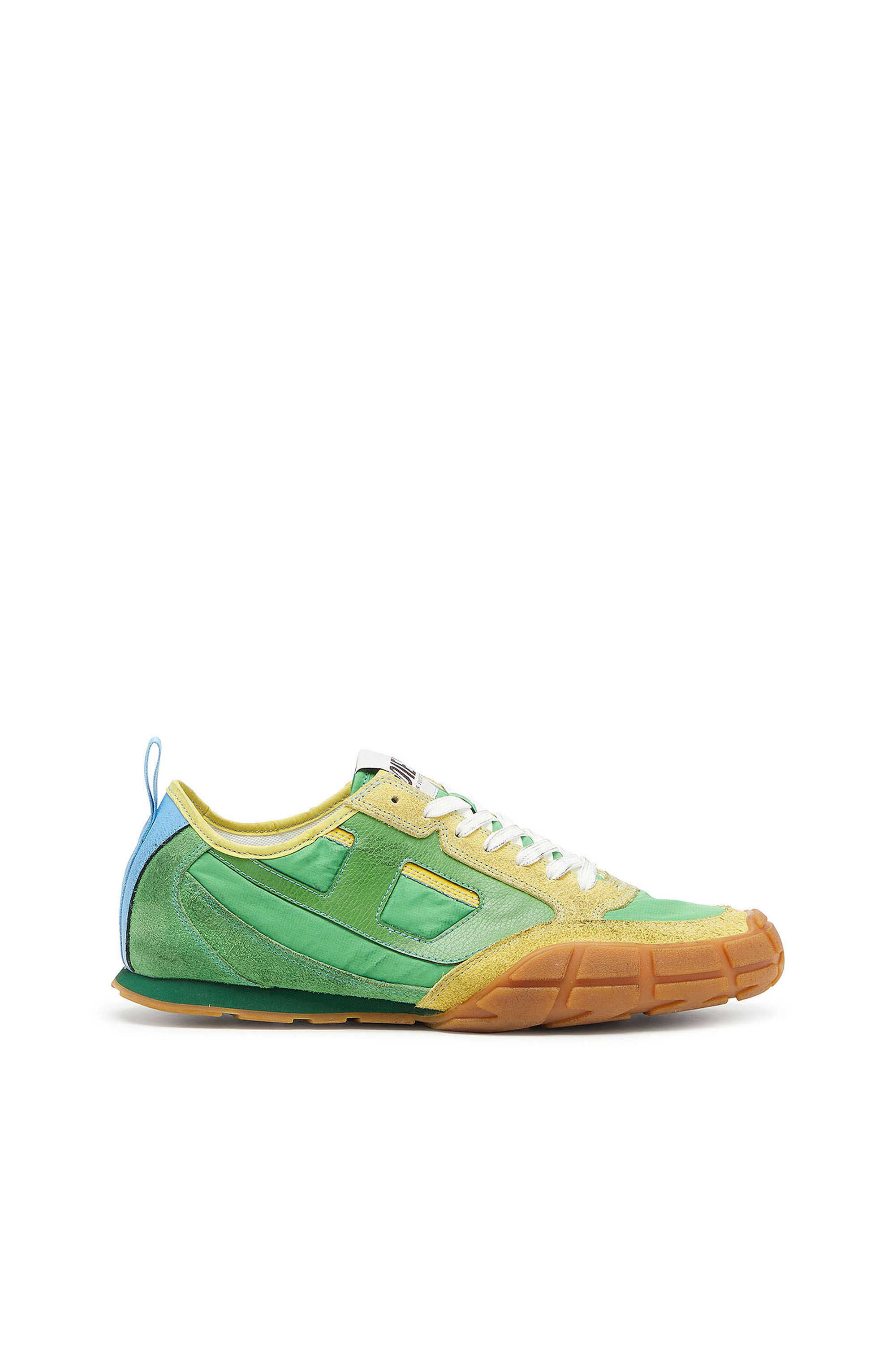 Diesel - S-PAGODHA LOW, S-Pagodha - Sneakers in pelle e nylon Uomo in Verde - 1