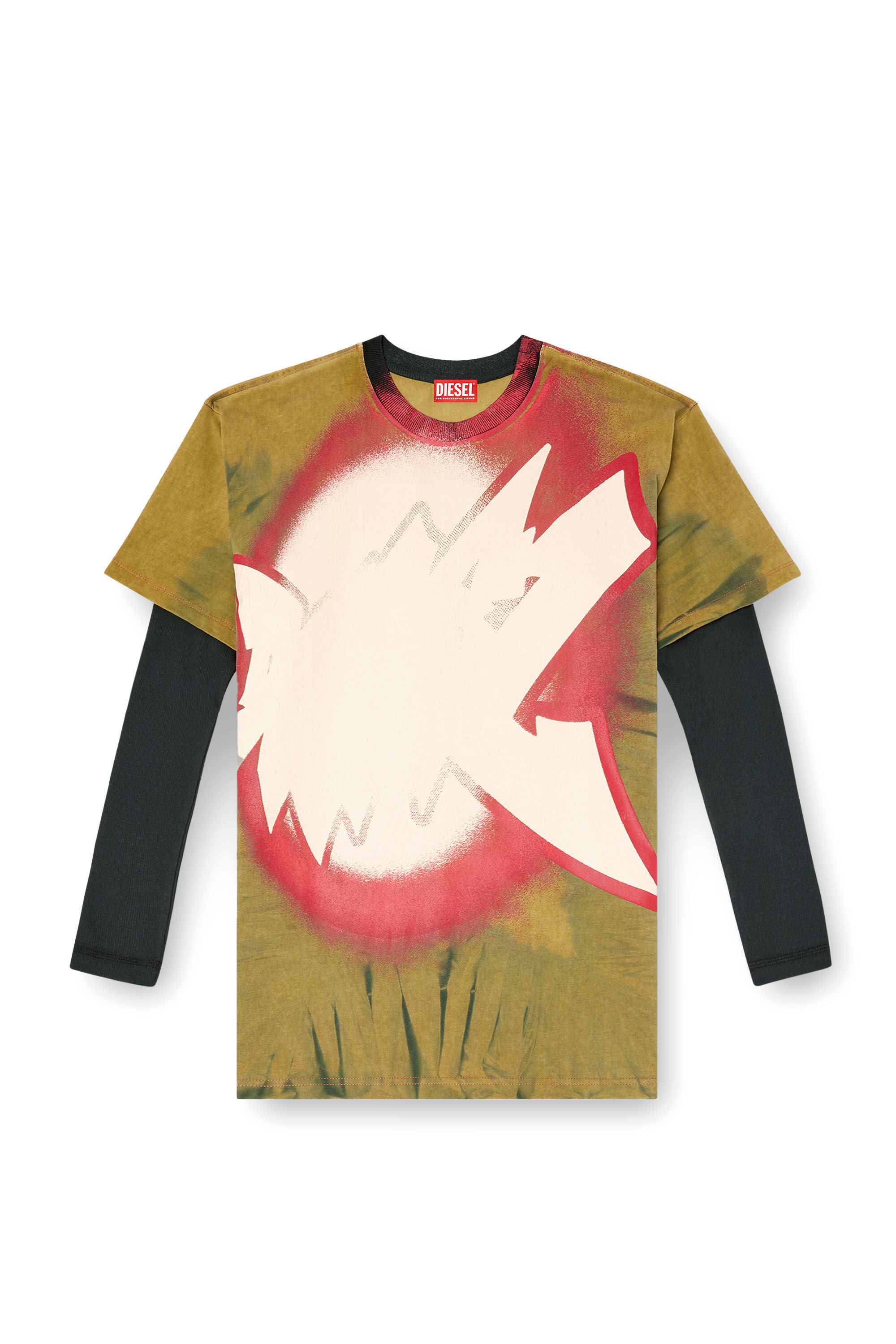 Diesel - D-FANTY, Abito a T-shirt a strati Donna in Marrone - 2