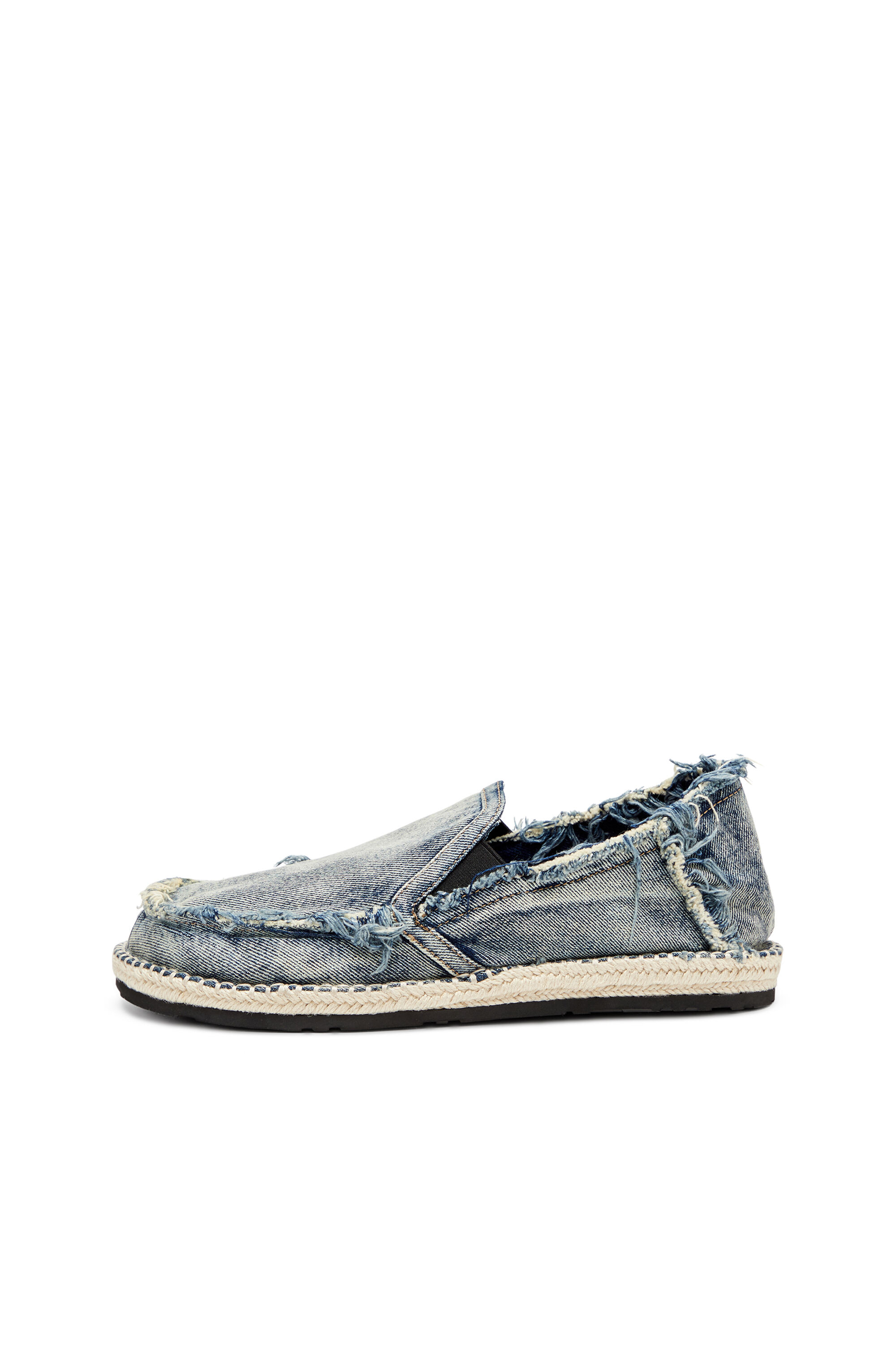 Diesel - D-LUKAS ESP, D-Lukas-Mocassini espadrilles in denim distressed Uomo in Blu - 7