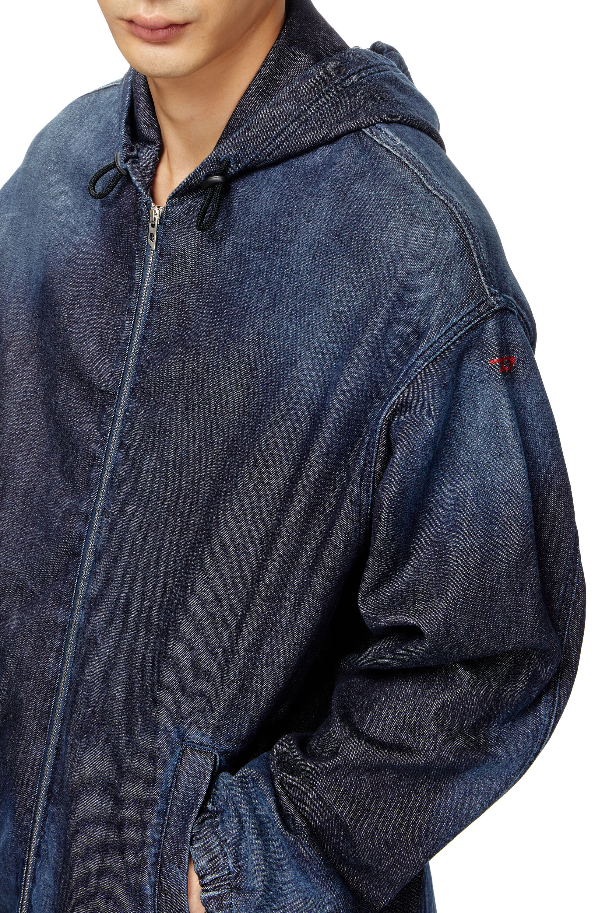 Giacca JoggJeans con cappuccio Uomo | Blu | Diesel Giacca JoggJeans con cappuccio Uomo | Blu | Diesel