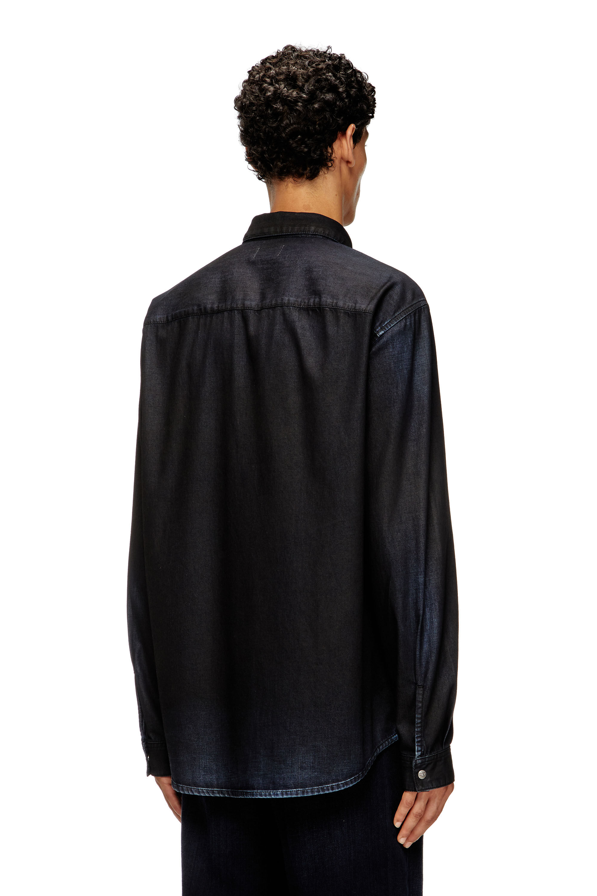 Diesel - D-SIMPLY, Camicia in denim a maniche lunghe Uomo in Blu - 4