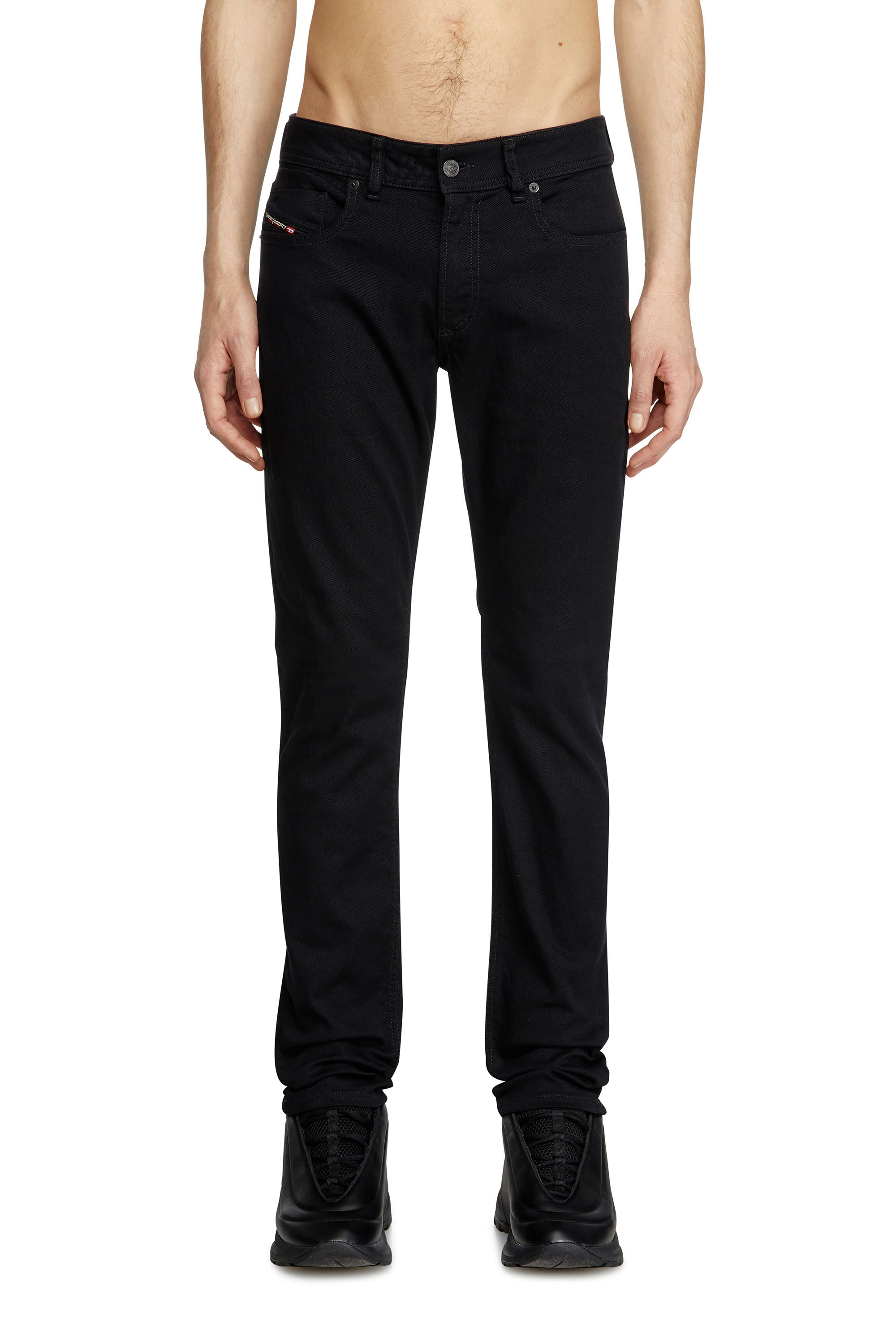 Diesel - Skinny Jeans 1979 Sleenker 09C51 Uomo, Nero/Grigio scuro - Image 3