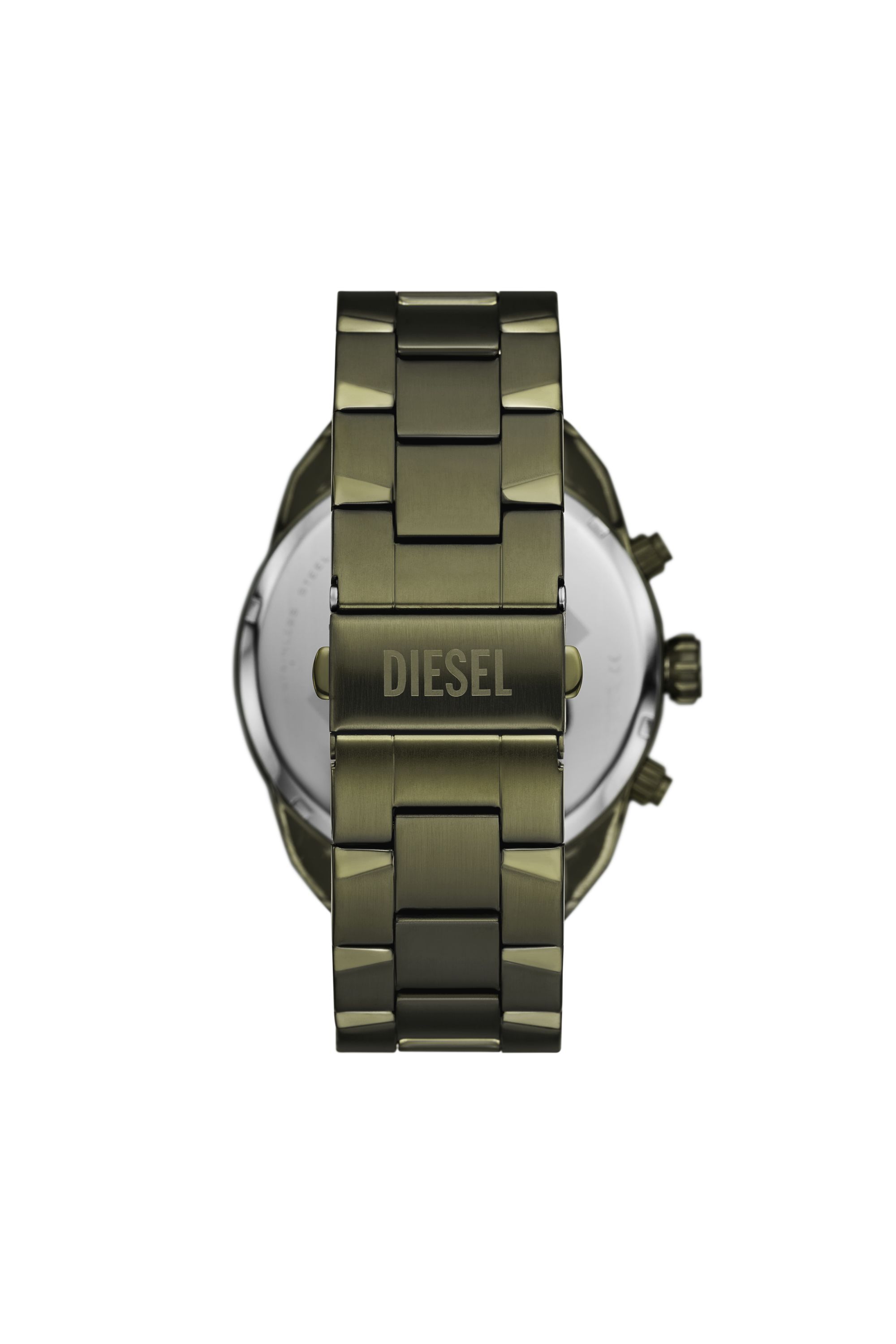 Orologio Spiked in acciaio inossidabile verde Uomo Verde Diesel