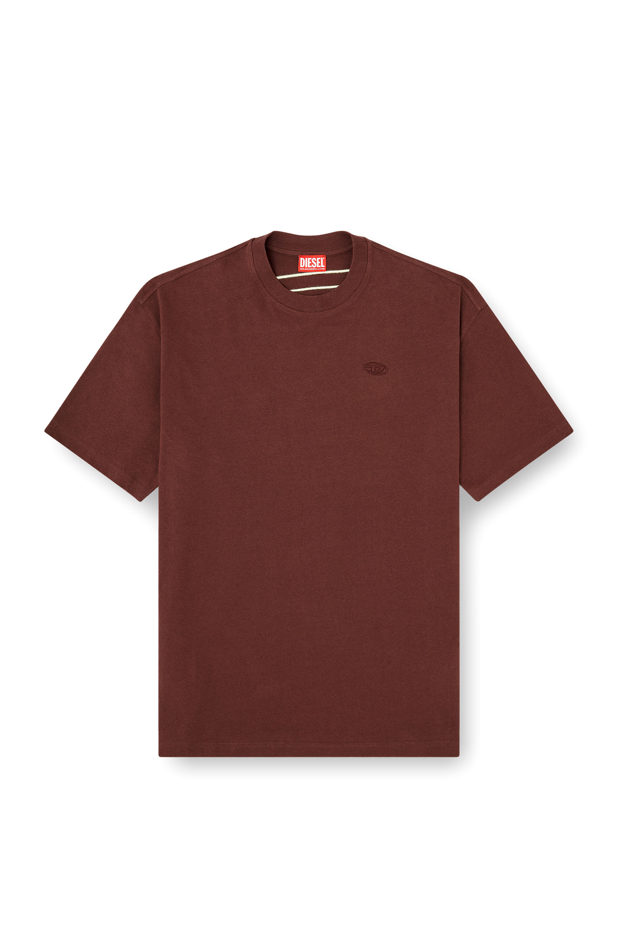 Diesel - T-BOGGY-MEGOVAL-D, Man's T-shirt with maxi oval D embroidery in null - 2