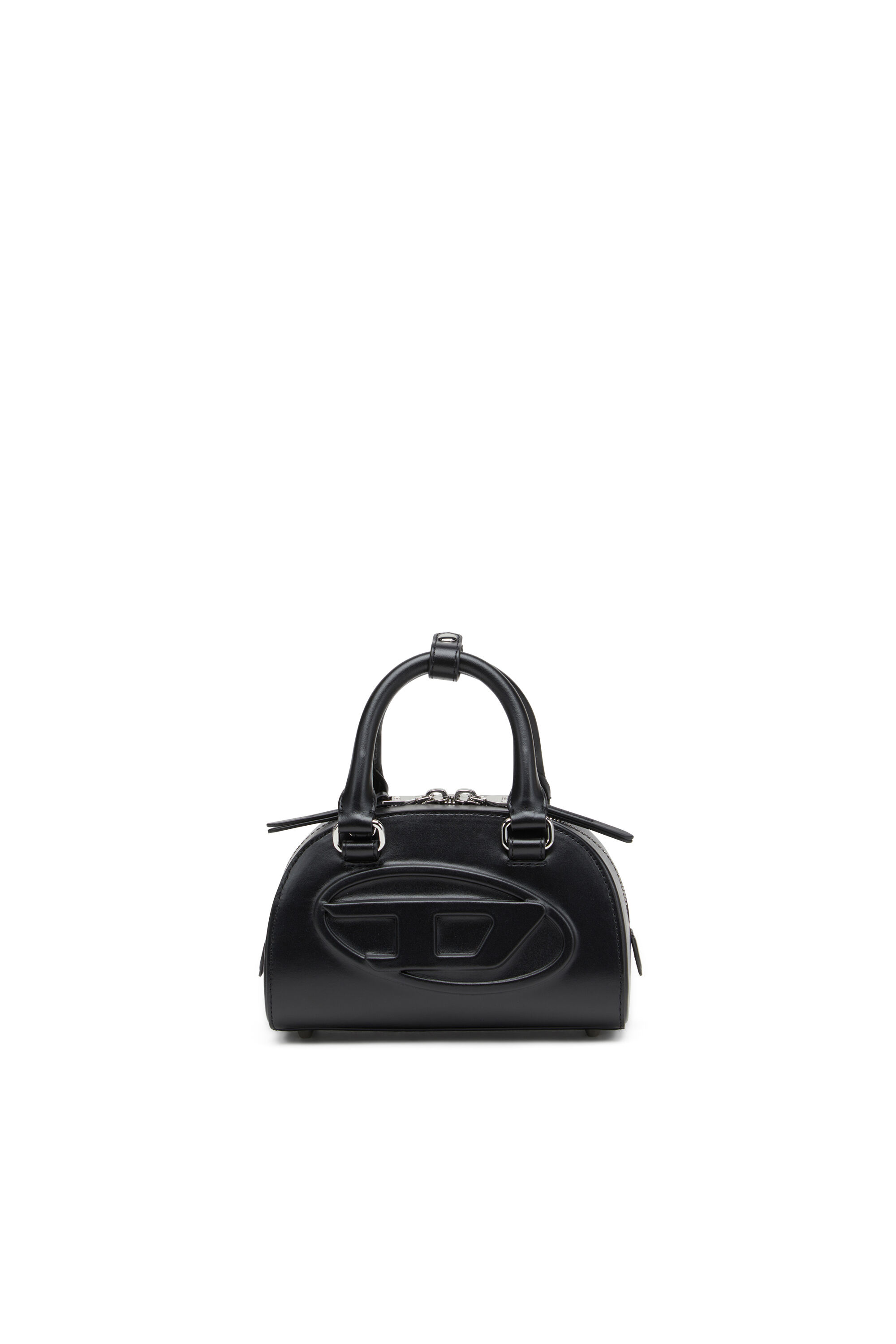 Diesel - 1DR DOME CROSSBODY, Borsa bowling mini in pelle Donna in Nero - 1