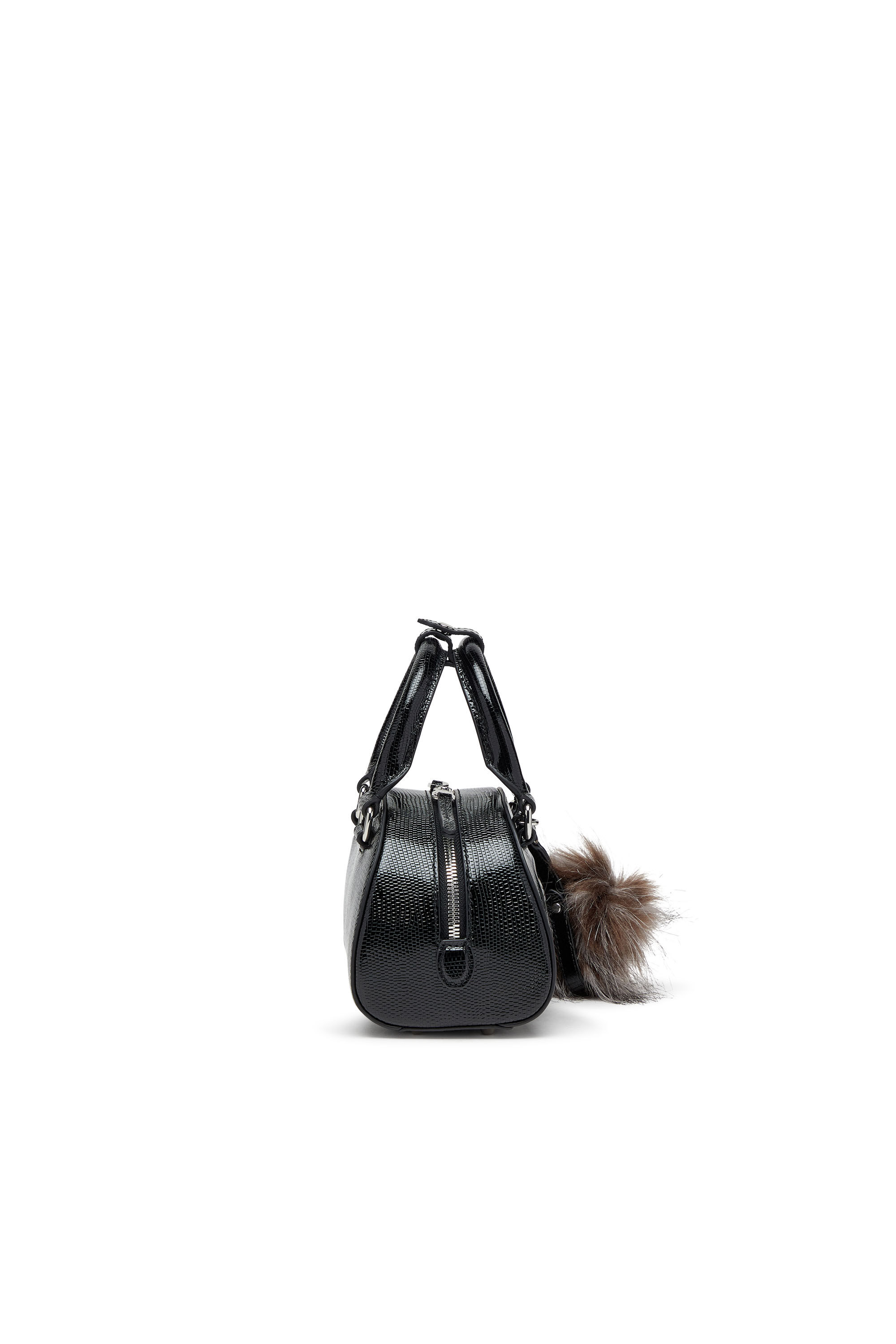 Diesel - 1DR DOME CROSSBODY, 1DR Dome-Borsa bowling mini in pelle embossed Donna in Nero - 3