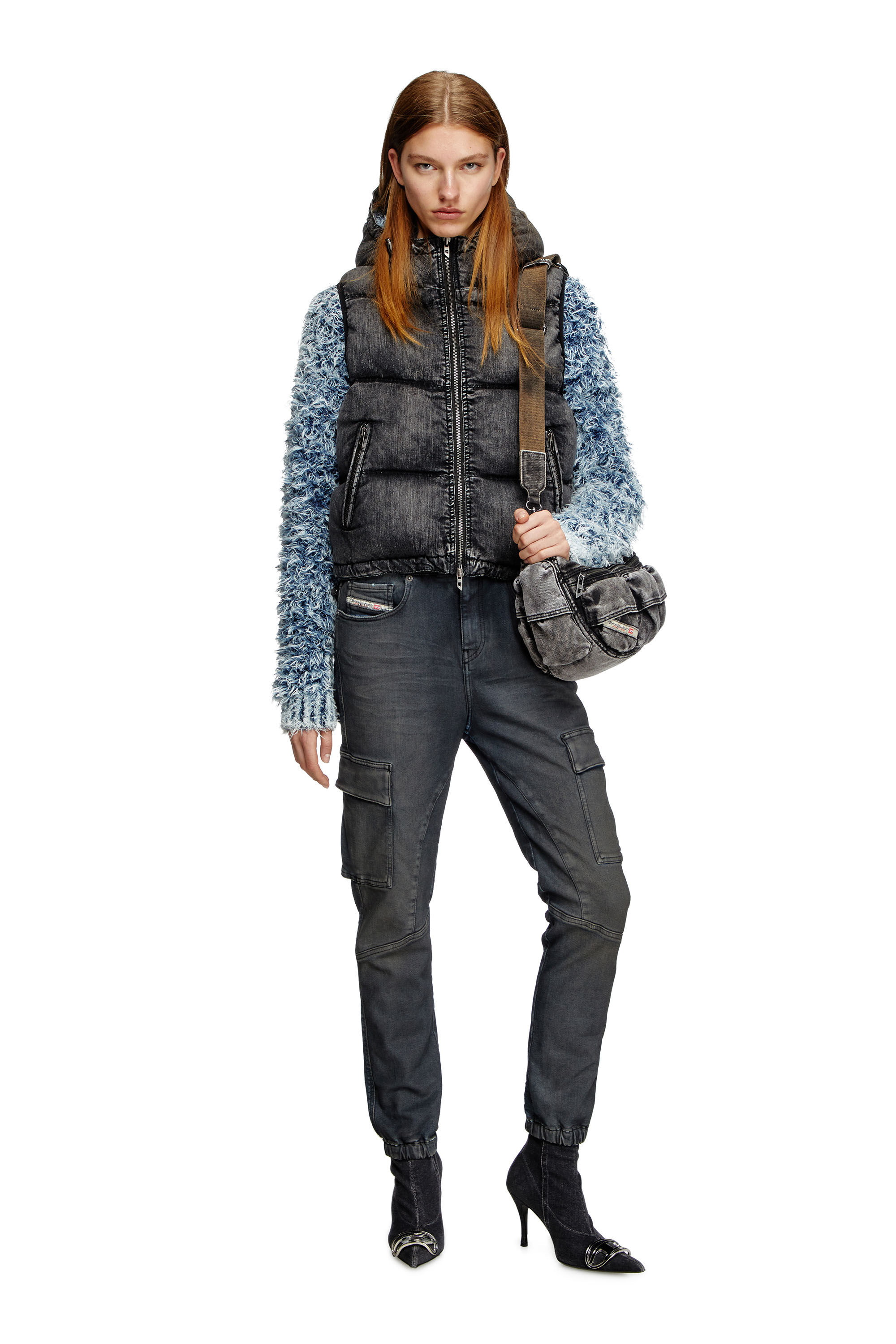 Diesel - Regular 2051 D-Ursy Joggjeans® 09L13 Donna, Blu Scuro - Image 1