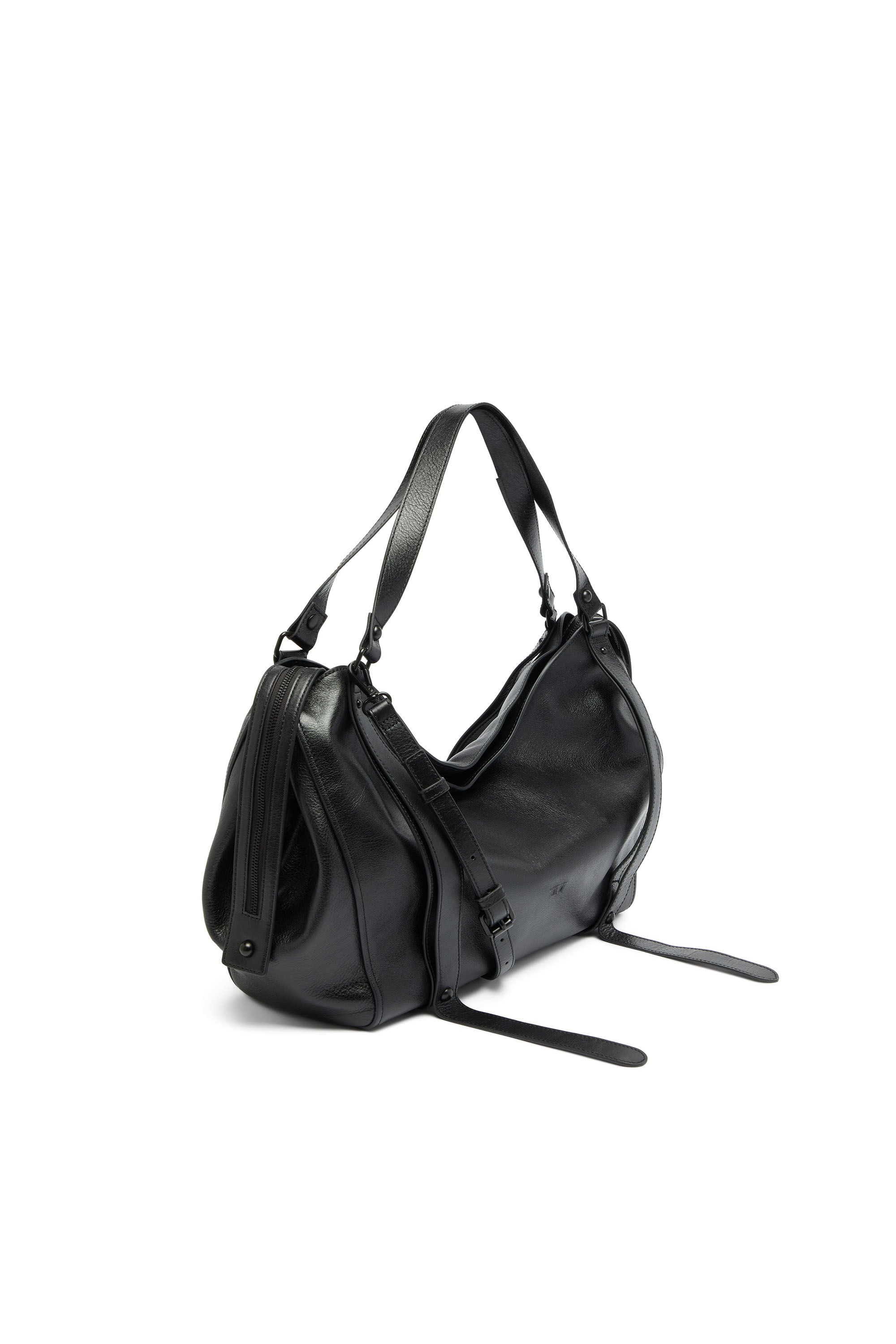 Diesel - D-ONE TOPHANDLE L, D-One-Borsa grande a mano in pelle Unisex in Nero - 4