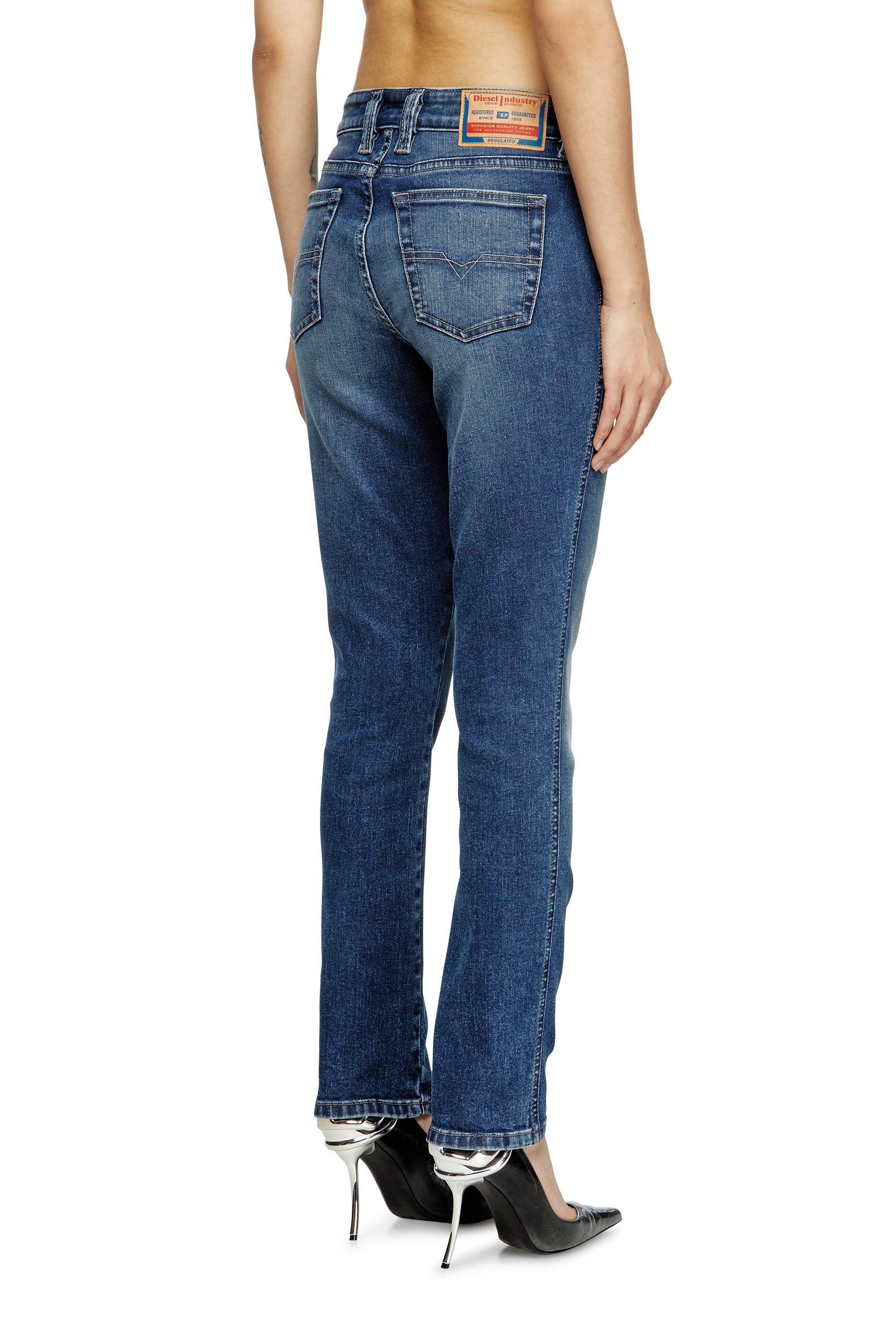 Diesel - Slim Jeans 1992 D-Jiann 0DBEE Donna, Blu medio - Image 4