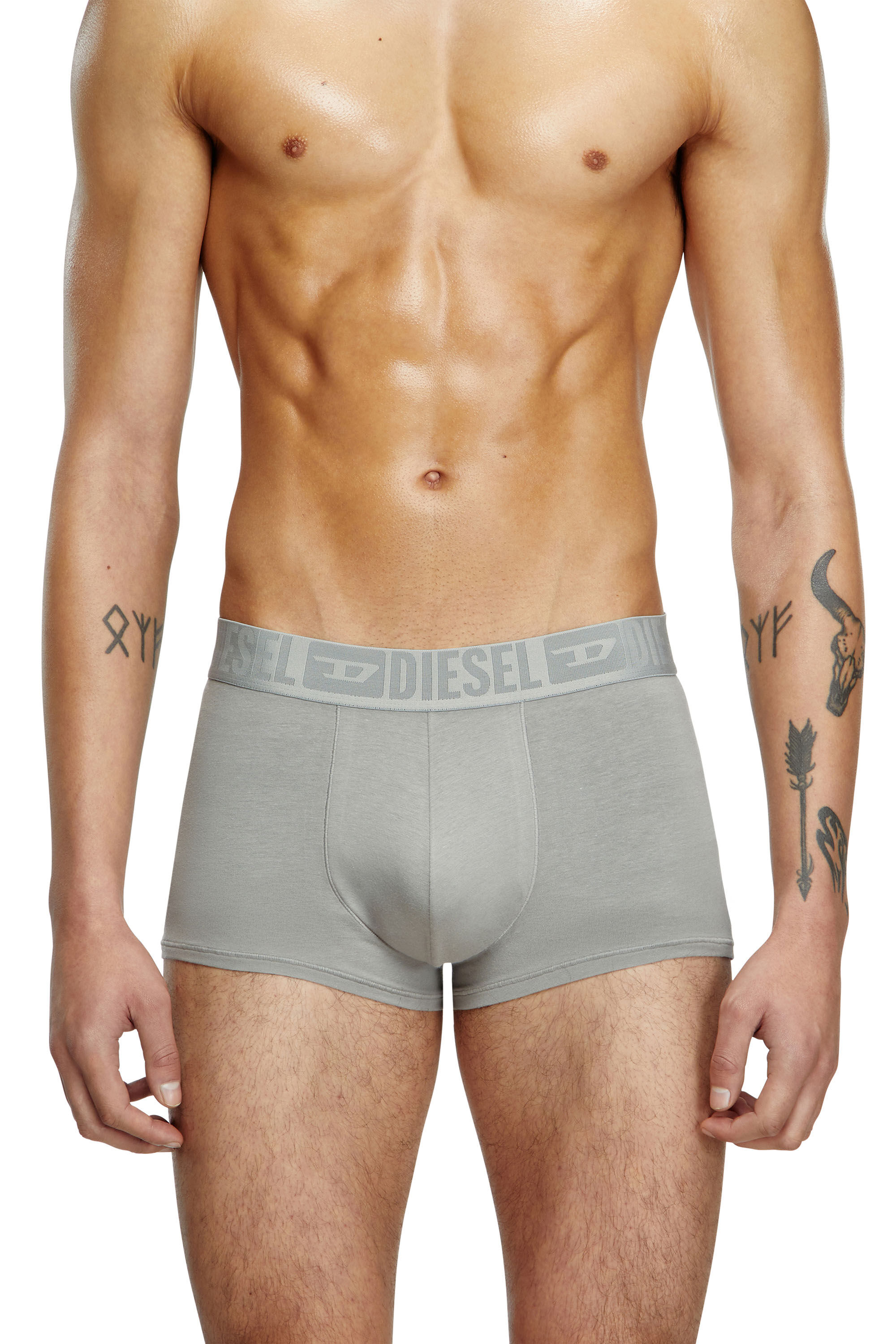 Diesel - BENJAMIN-D-MONO-3PACK, Set da tre paia di boxer tinta unita Uomo in Multicolor - 3