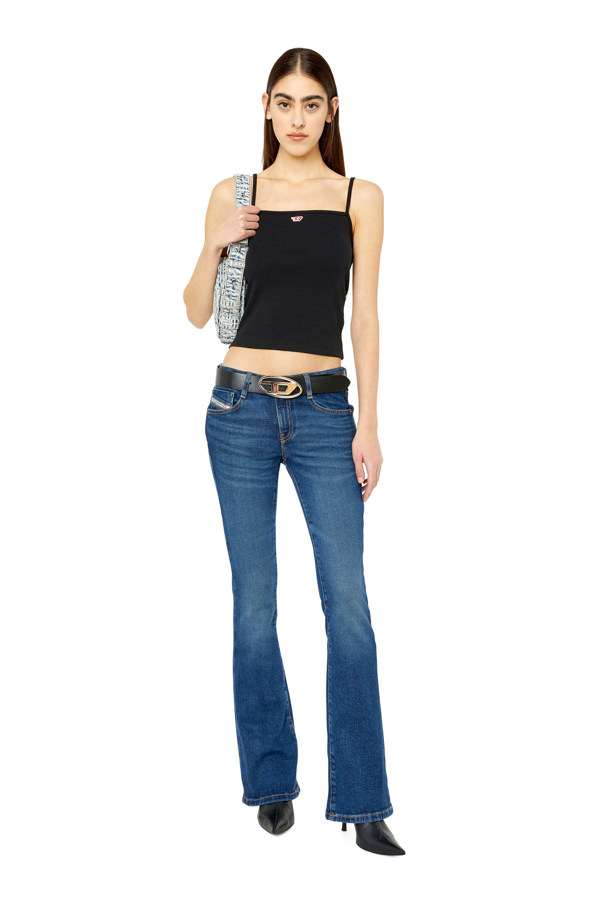 Diesel - 1969 D-Ebbey 0GYCS Bootcut and Flare Jeans, Blu Scuro - Image 1