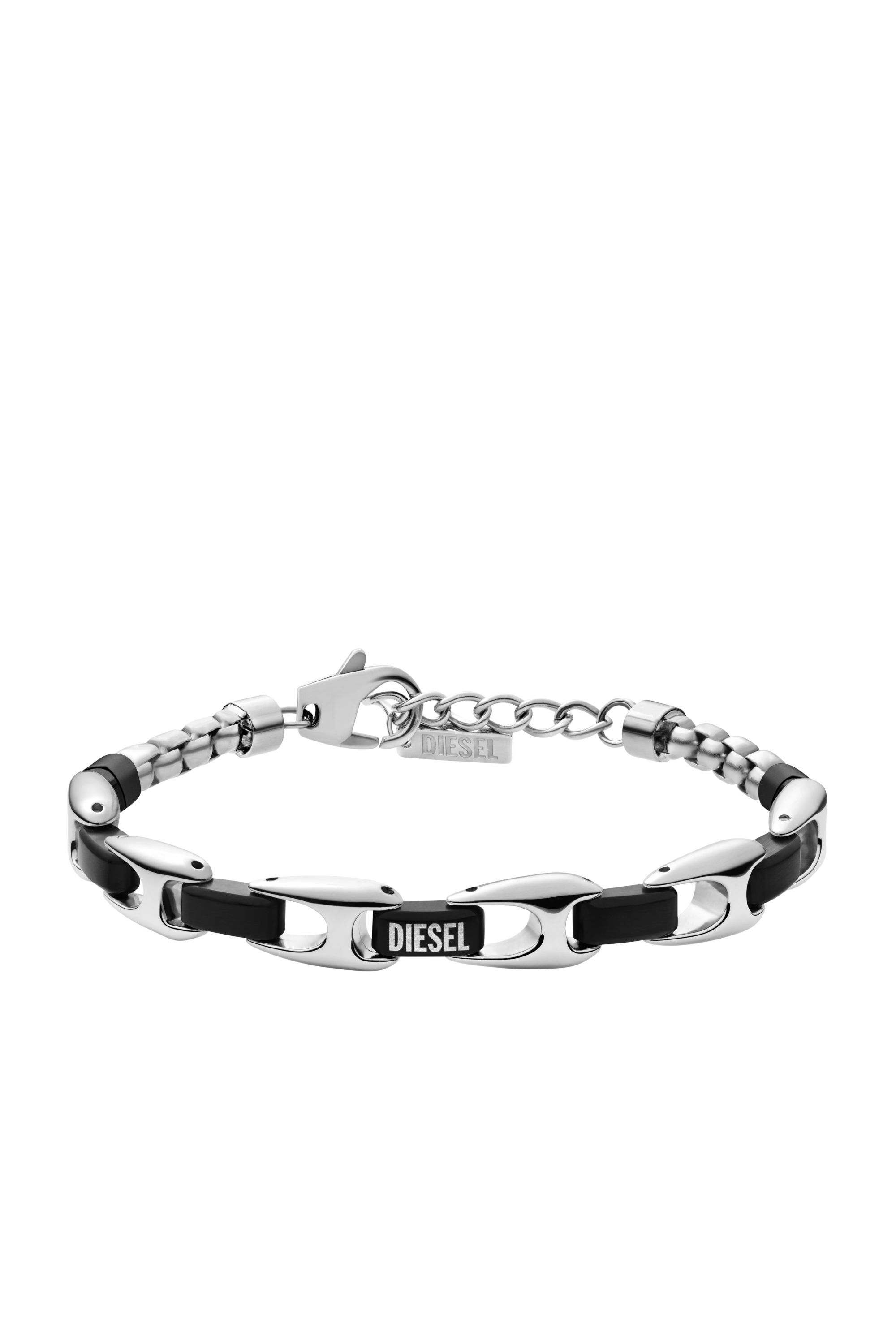 Diesel - DX1634931 JEWELLERY, Bracciale a catena in acciaio bicolore Unisex in Argento - 1