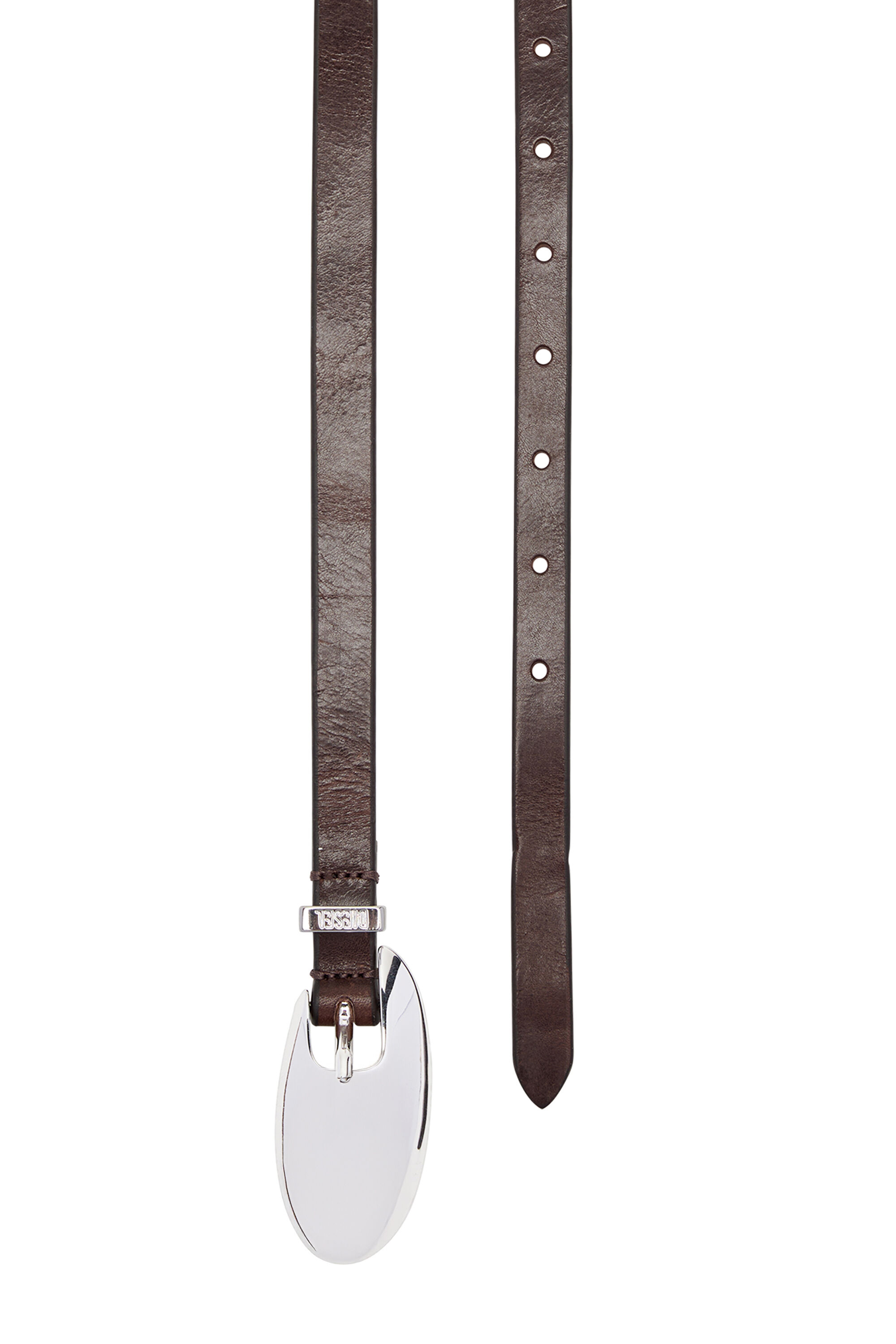 Diesel - B-ROP 15, Cintura 1,5 cm in pelle con fibbia scultura Donna in Marrone - 3