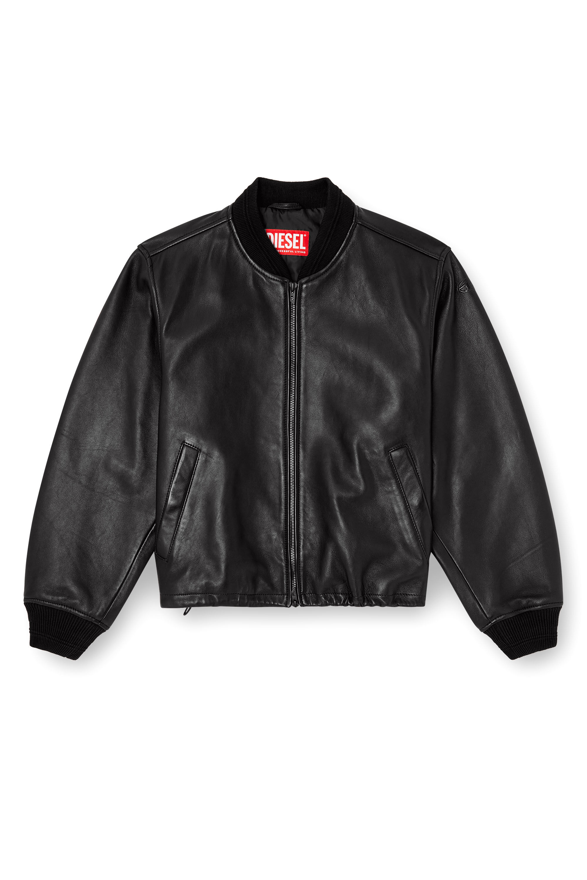 Diesel - L-ILYAN, Bomber in pelle Donna in Nero - 2