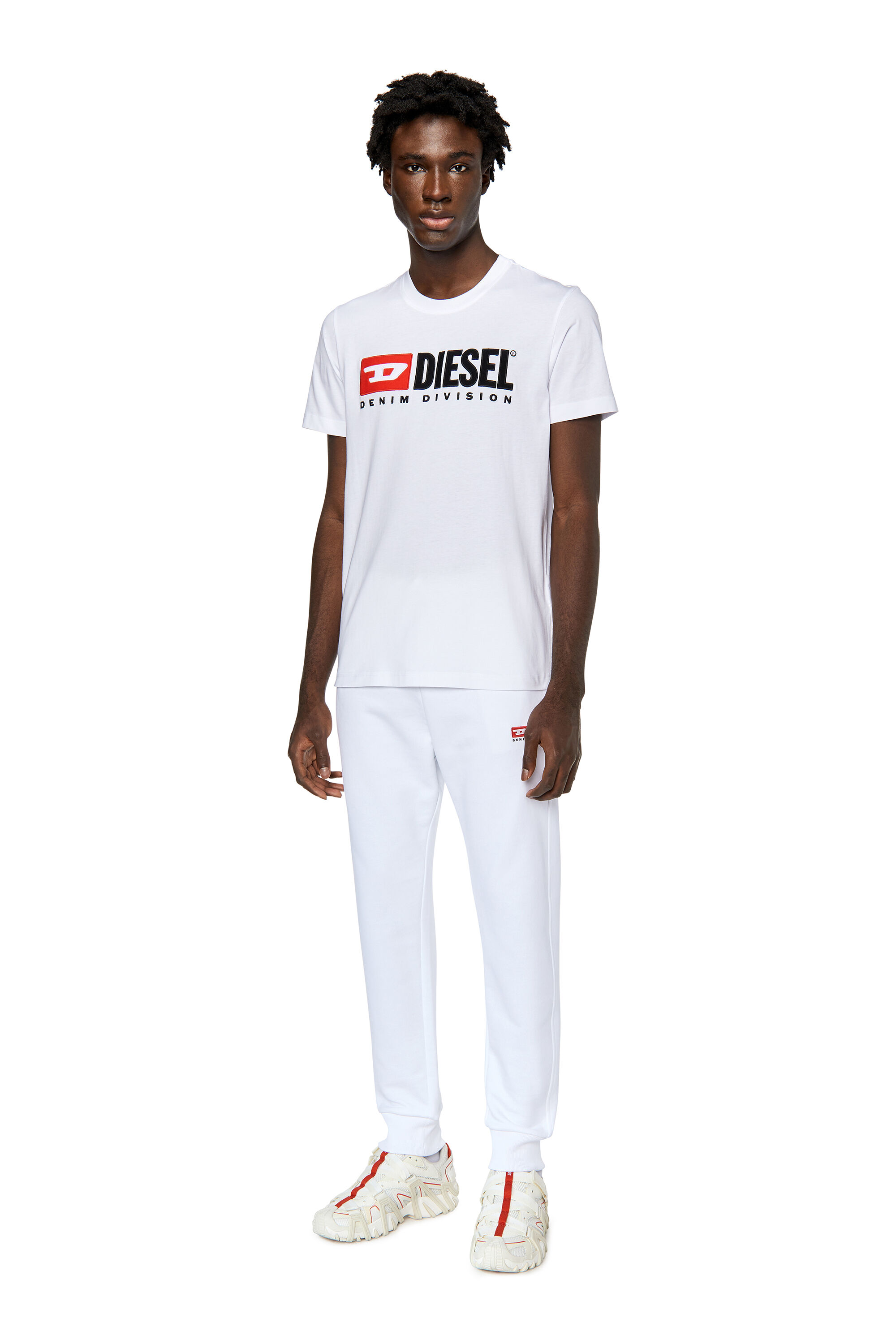 T DIEGOR DIV Uomo T shirt con logo ricamato Diesel