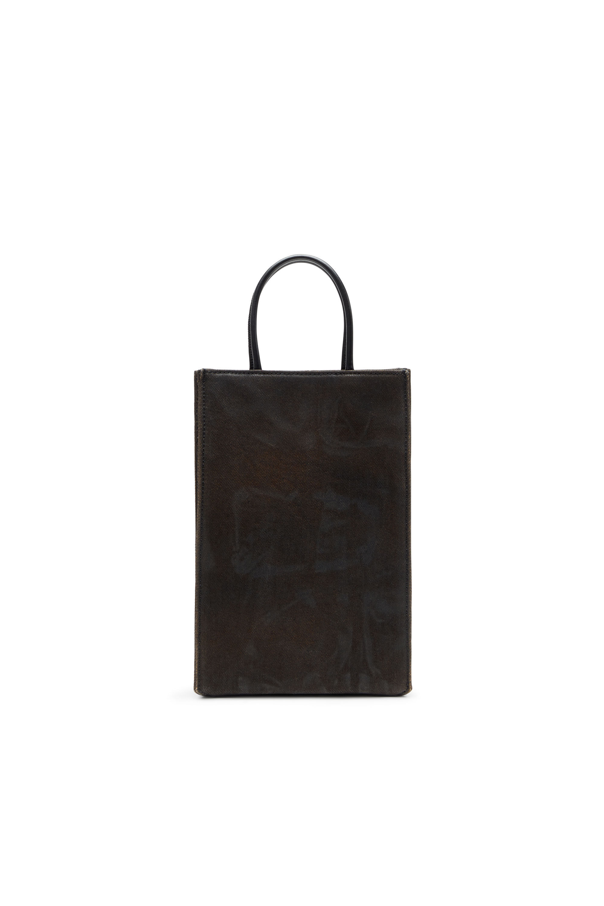 Men's Les Shoppers-Tote bag in coated flocked denim | Black